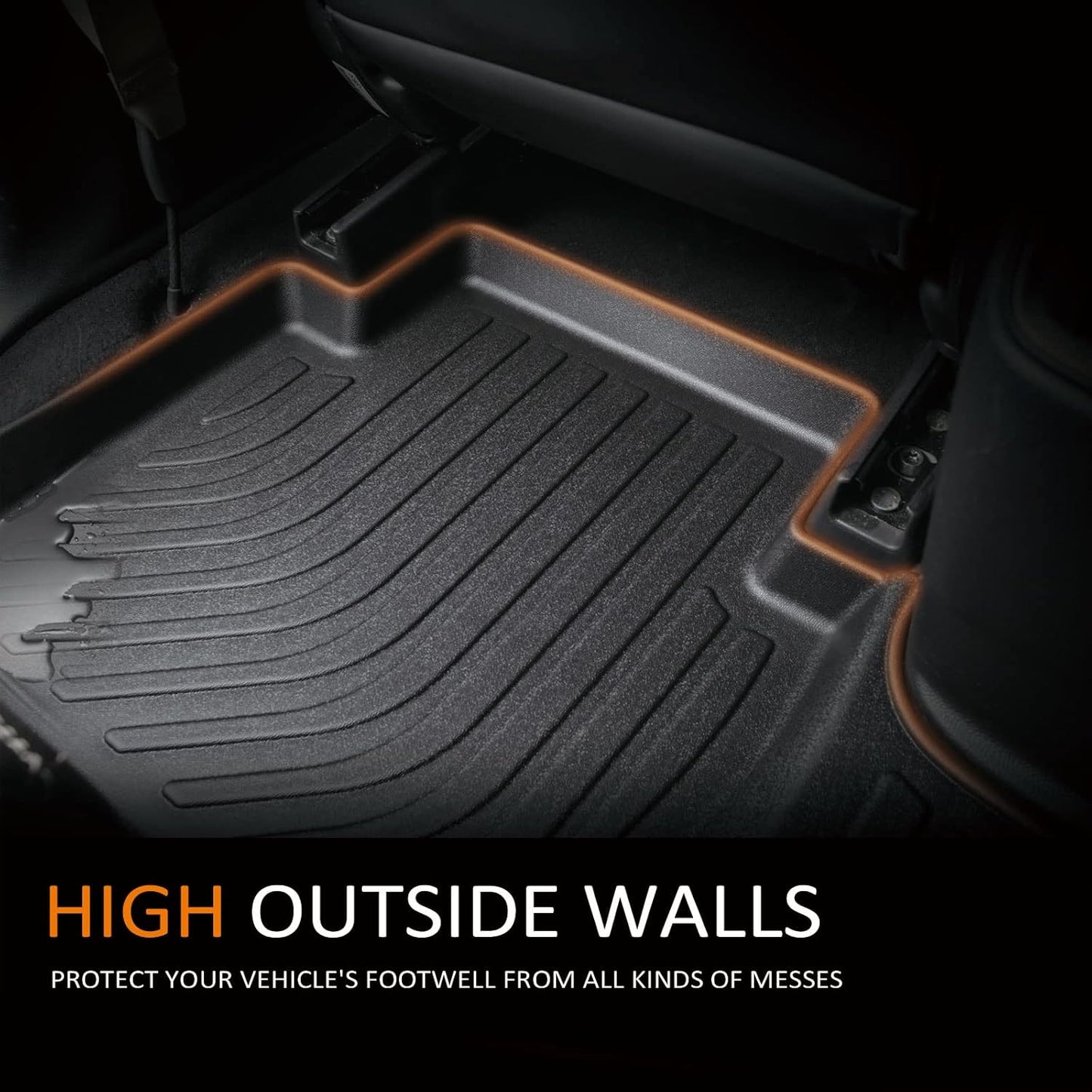 Binmotor-Floor Mats & Cargo Liner for Subaru Crosstrek 2024 2025, for Subaru Impreza 2024-2025, All Weather Car Mats for Crosstrek Accessories-Black