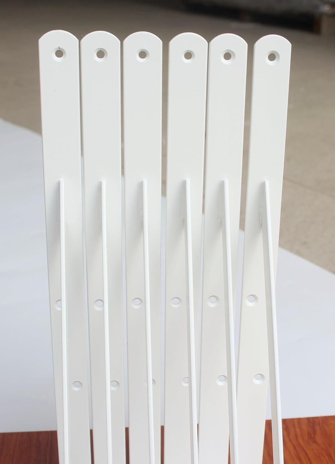 16 Pack L16 x H 10" White Heavy Duty Shelf Brackets with Screws Metal Shelf Brackets Shelf Support Angle Brackets for Shelves L Brackets Heavy Duty Floating Shelf