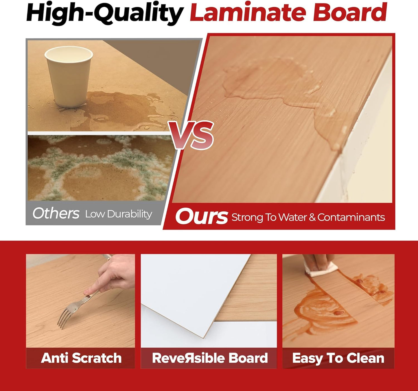 HOMEDANT White 5 Tier Laminated Boltless Heavy Duty Garage Storage Adjustable Wide Size Metal Shelving Unit Utility Rack Shelves Organization Shelf Shed Warehouse 47.7" W x 18.2" D x 71.3" H 4Pack