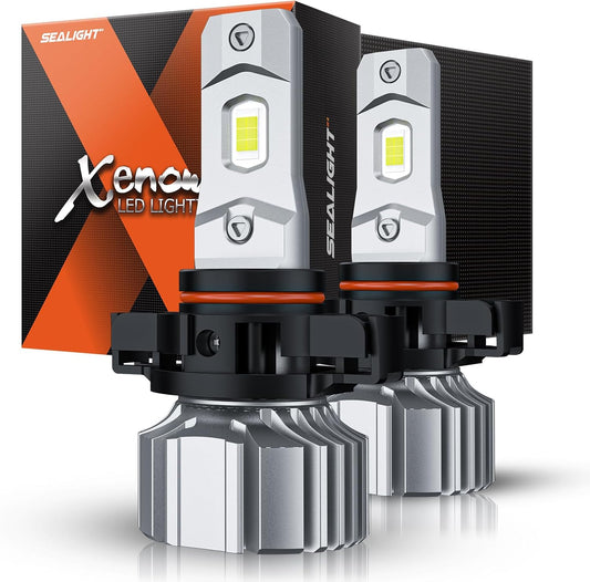 SEALIGHT 5202 LED Fog Light Bulbs or DRL, 18000LM 800% Brightness 5202 5201 PS19W PS24W Fog Lights LED Bulb for Car, 6500K Cool White 984 FT Strong Penetration, 60000 Hours Lifespan, Pack of 2