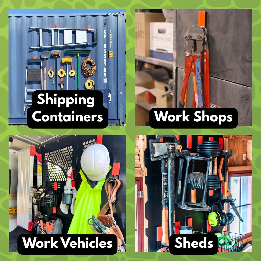 GATOR MAGNETICS Open Storage Hook: 4in Black 3-Pack, The Ultimate Workshop & Garage Storage Systems, Heavy Duty Magnetic Hooks, Sturdy Tool Organization Solutions, 25lb Hold, for All Steel Surfaces