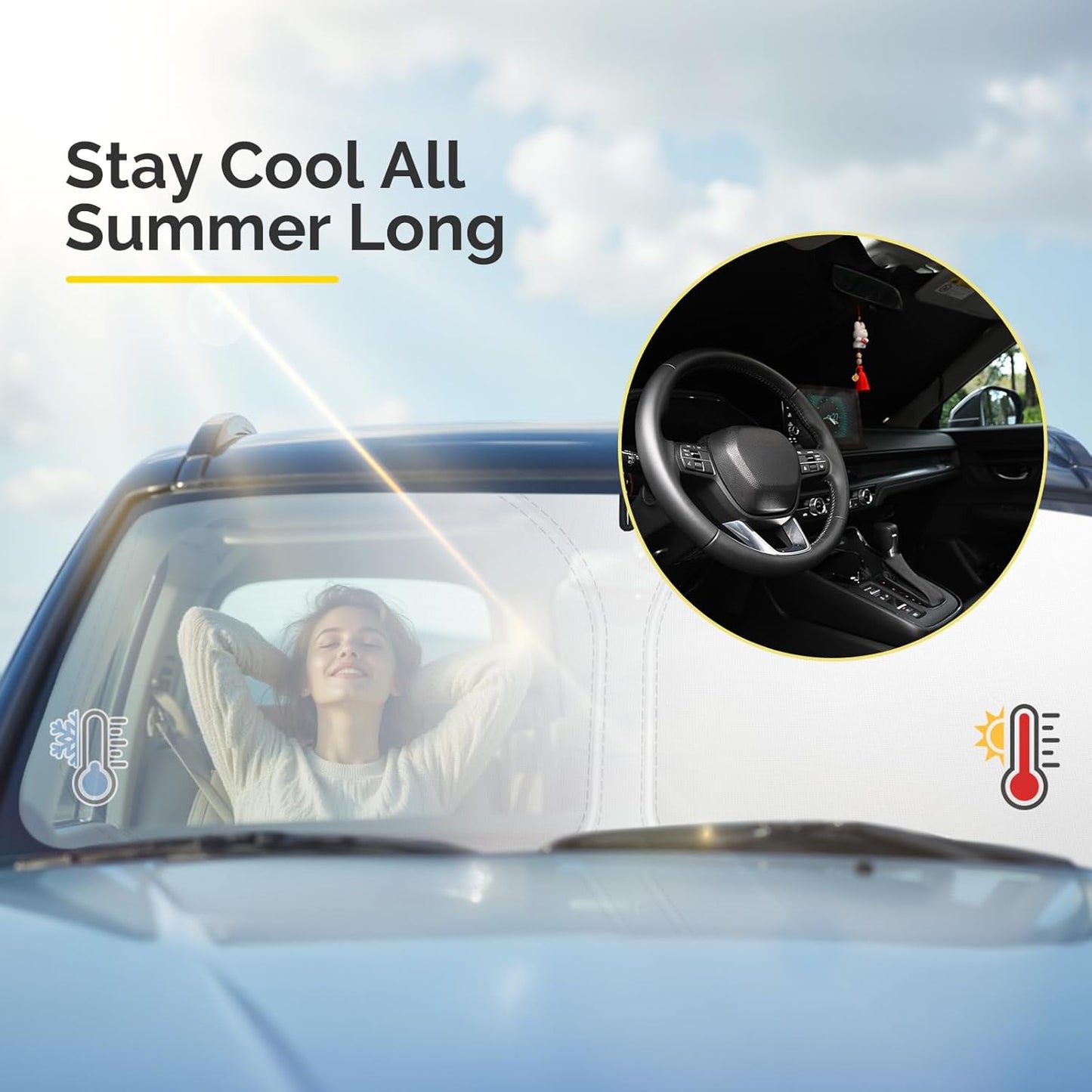 Car Windshield Sun Shade Compatible with 2023 2024 2025 Lexus RX350 RX350F Sport RX350L Accessories Foldable Front Window Sunshade Custom Windshield Cover Sun Visor