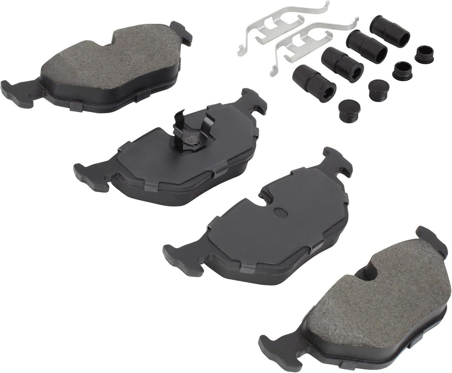 Premium Ceramic Rear Brake Pads (1001-0396C) Compatible with 1987-2005 BMW (318i/318is/320i/325i/325is/525i/528i/530i/535i/540i/735i/735iL/740i/740iL/750iL/M3/M5/Z3)