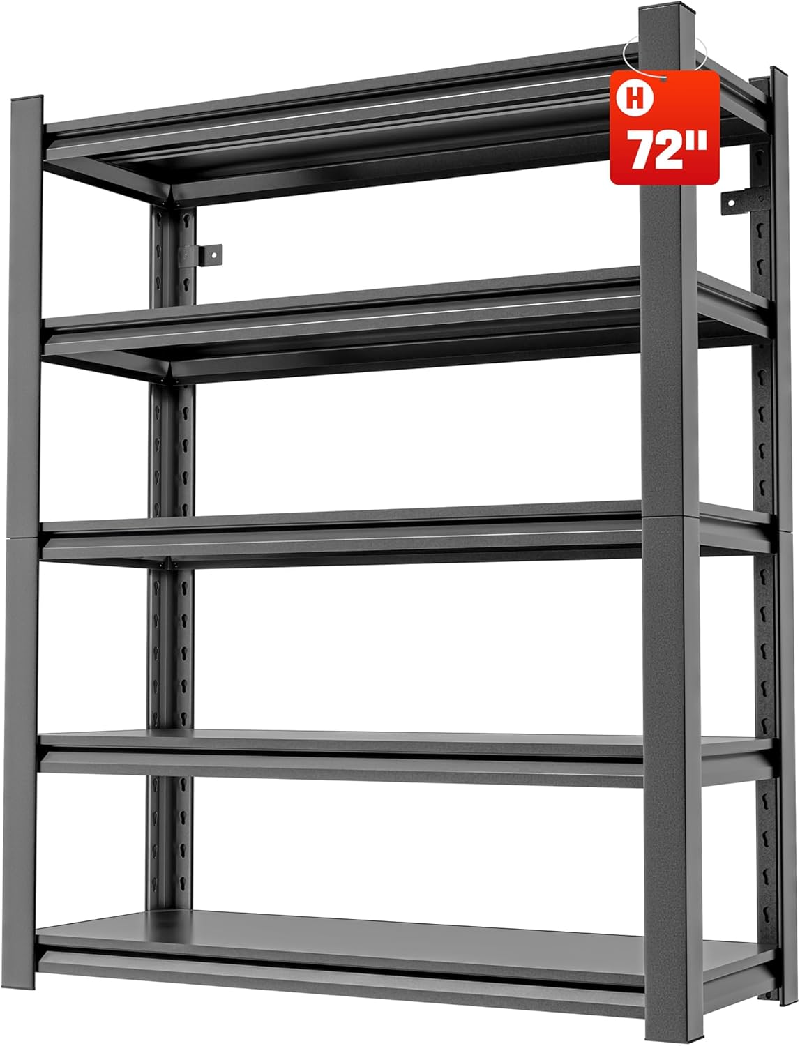 Garage Shelving Unit Rustproof 72" H3000bls Heavy Duty Storage Shelves Easy Assembly 5 Tier Adjustable Metal Steel Utility