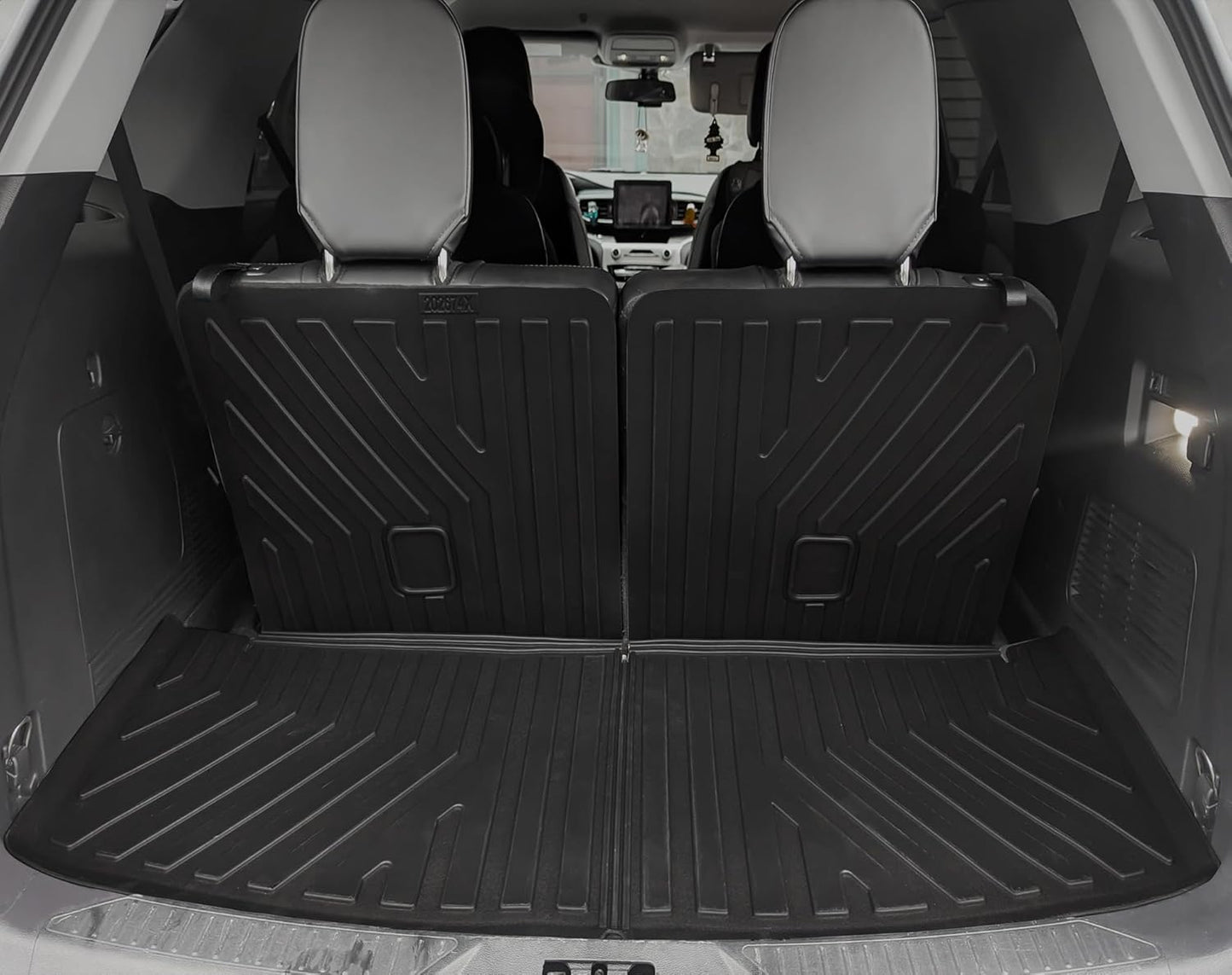 OEDRO Floor Mats Accessories Set (Full Set + Cargo) Fit for 2022-2025 Jeep Wagoneer, Custom Fit TPE All-Weather Floor Liners, Black