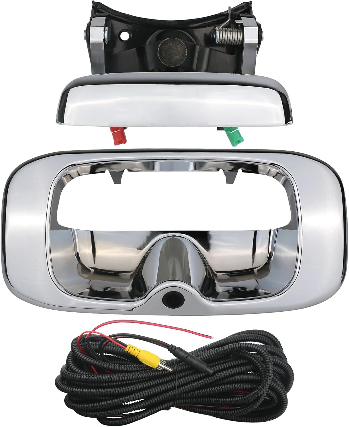 Backup Camera Tailgate Handle Rear View Camera Liftgate Latch Handle Chrome Compatible with 1999-2007 Chevrolet Chevy Silverado,GMC Sierra 1500 2500 3500 HD