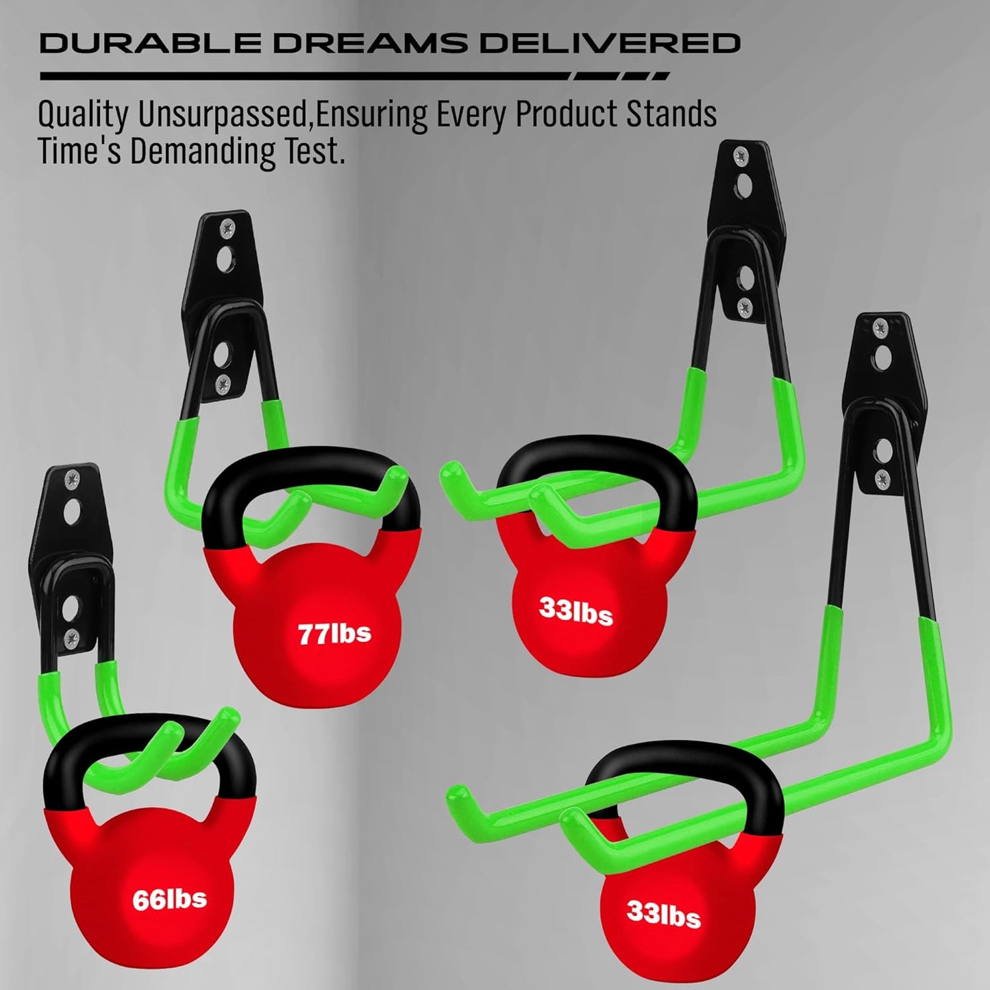 Garage Tool Storage Wall Hook Assortment Set: 15PCS Heavy Duty Large Hanger Garden Tool Organizer Ladder Bike Rack Yard Tool Holder Shed Shovel Metal Screw Organization Bicycle Steel Bracket