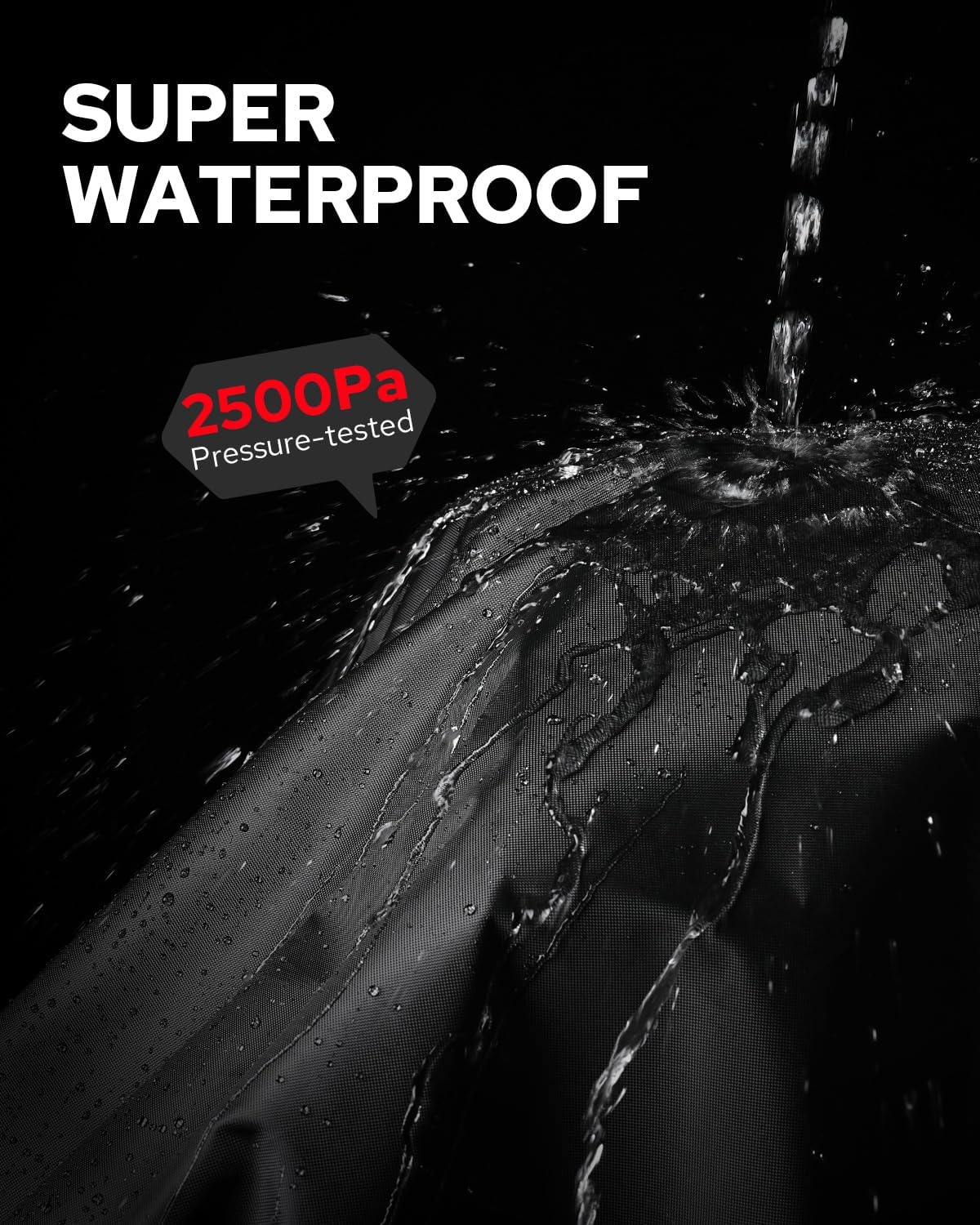 Benlari Motorcycle Cover Waterproof Outdoor, Heavy Duty Motorcycle Cover, Universal All Season Protection Night Reflective with Lock-Holes American Flag Fits up to 104" Motorcycles Vehicle Cover