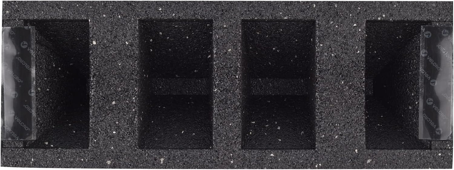 Rubberific Heavy Duty Rubber Parking Stop Durable Easy to Install Reflective Parking Curb Garage Car Stopper for Indoor and Outdoor Use (2 Pack)