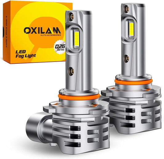 OXILAM 9006 LED Bulb hb4 Light Bulb, 800% Ultra-Bright, 5 Min Quick Install,Wireless Plug and Play Design, No Flicker