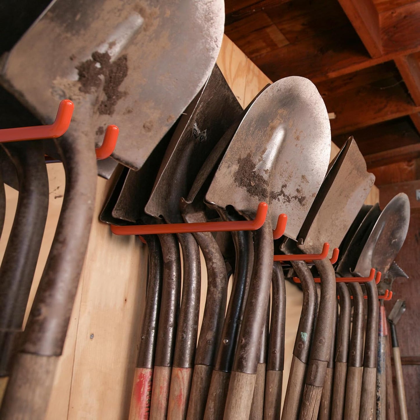 16 Pack Garage Hooks with Anti-Slip Coating Heavy Duty Wall Mount Hooks for Garage Storage and Hanging Hoses Bike Garden Tools Ropes etc