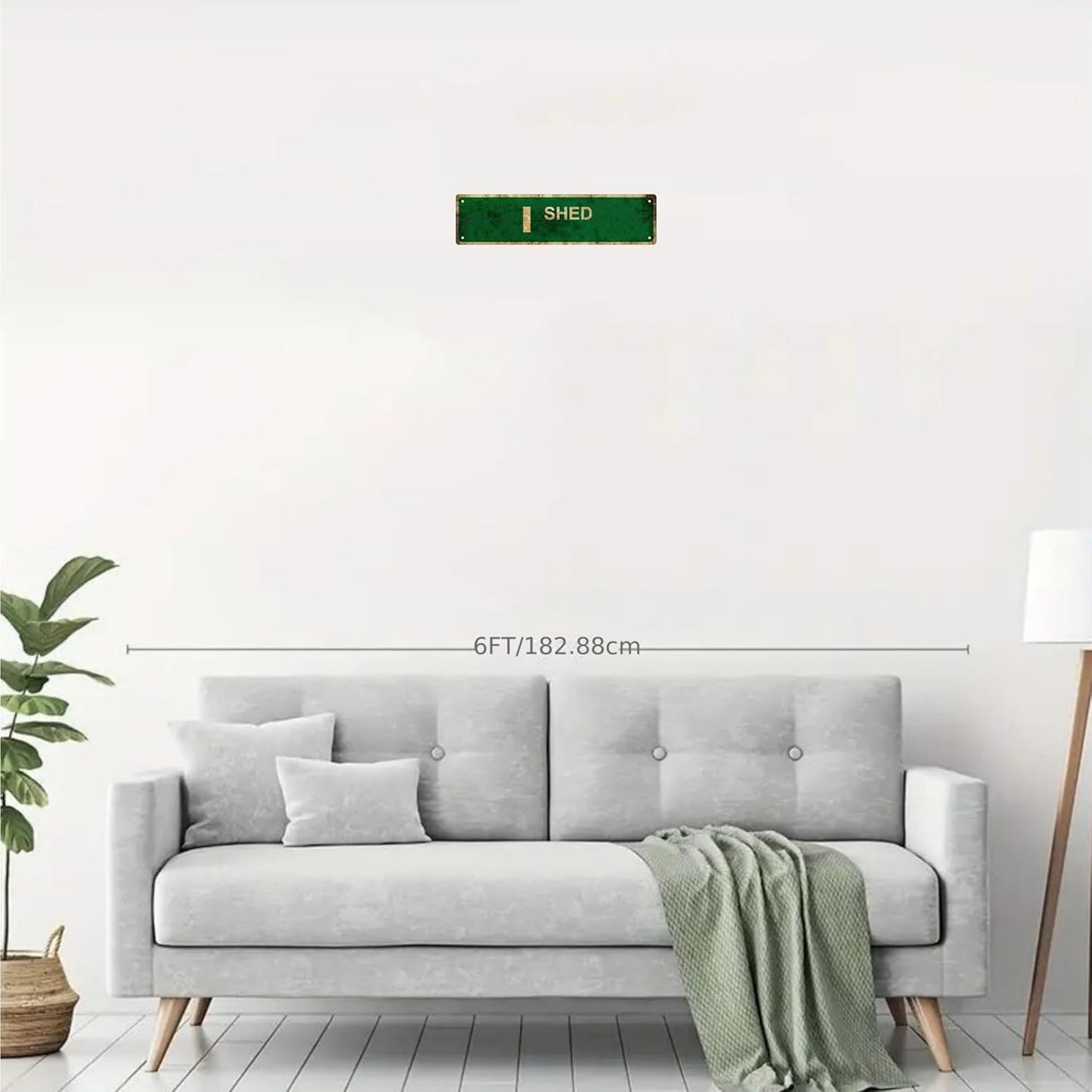 I SHED Vintage Metal Tin Sign, Street Sign, Home Decor, Room Decor, Wall Decor, Bathroom Decor, Bar Decor, Cafe Decor, Garage Decor, 16 x 4 Inch