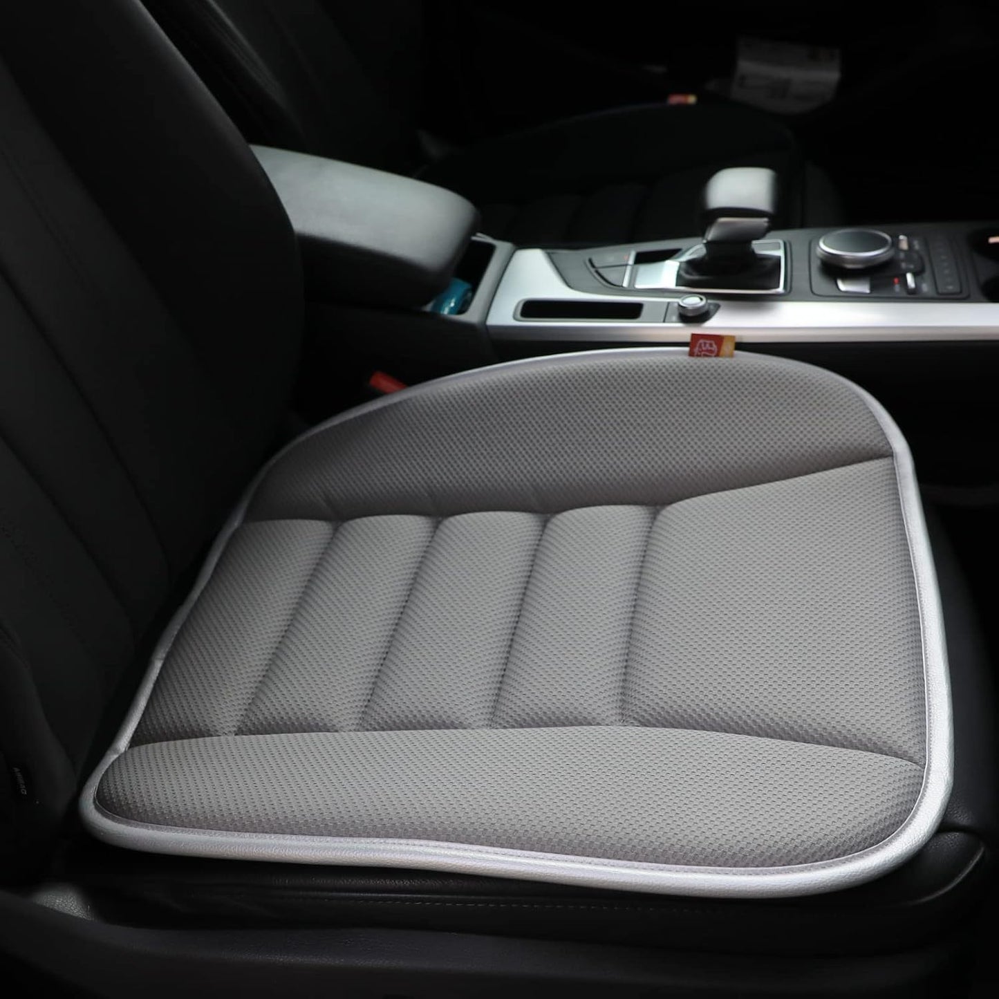 Car Seat Cushion Memory Foam Thin Seat Cushion for Car Truck Seat Driver, 20x18.5x1.2 Inches, Grey