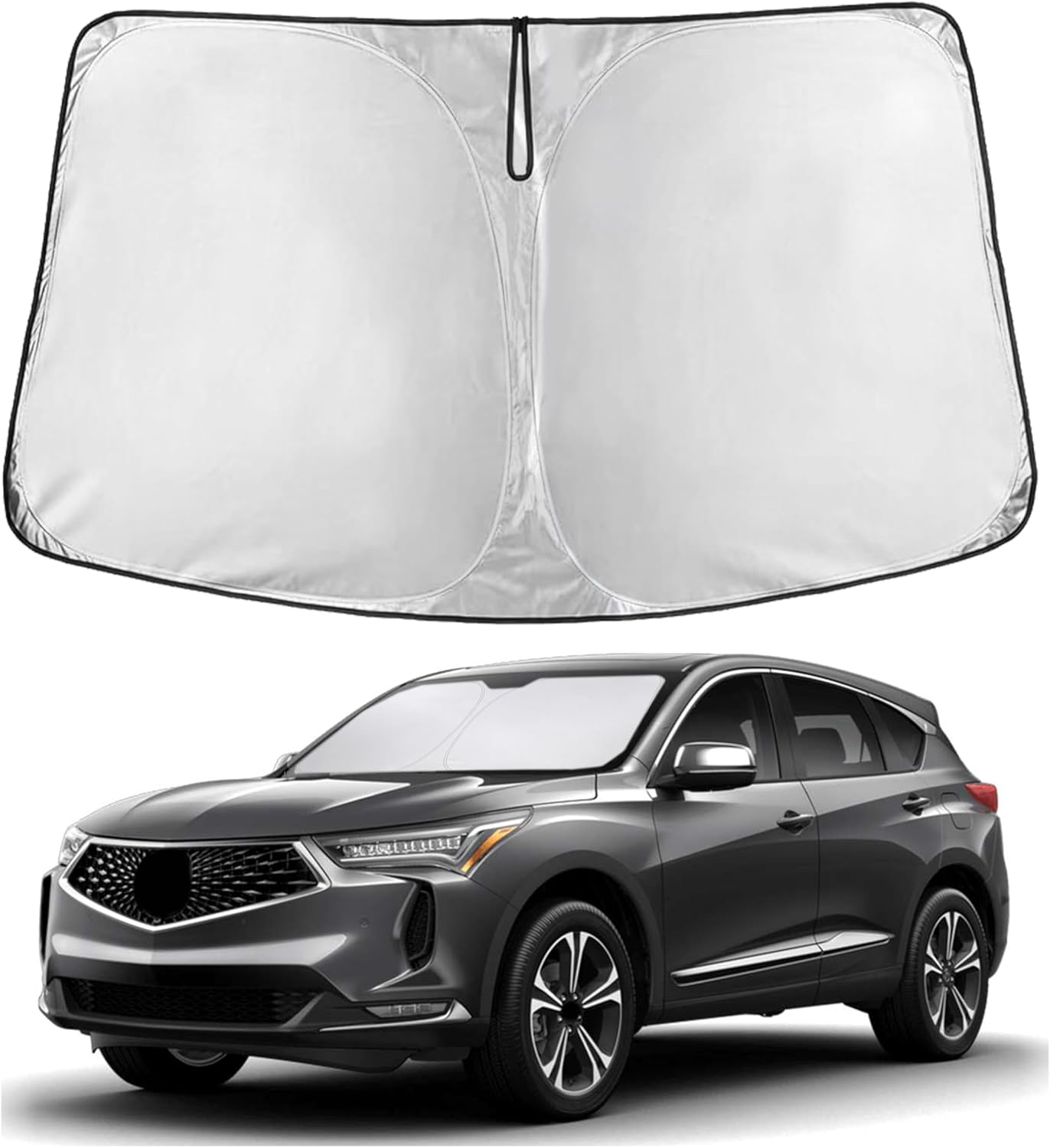 Econour Windshield Sun Shade for Acura RDX 2019-2025 Window Shade Sun Visor Cover Foldable Blocks UV Rays Keep Your Car Cooler