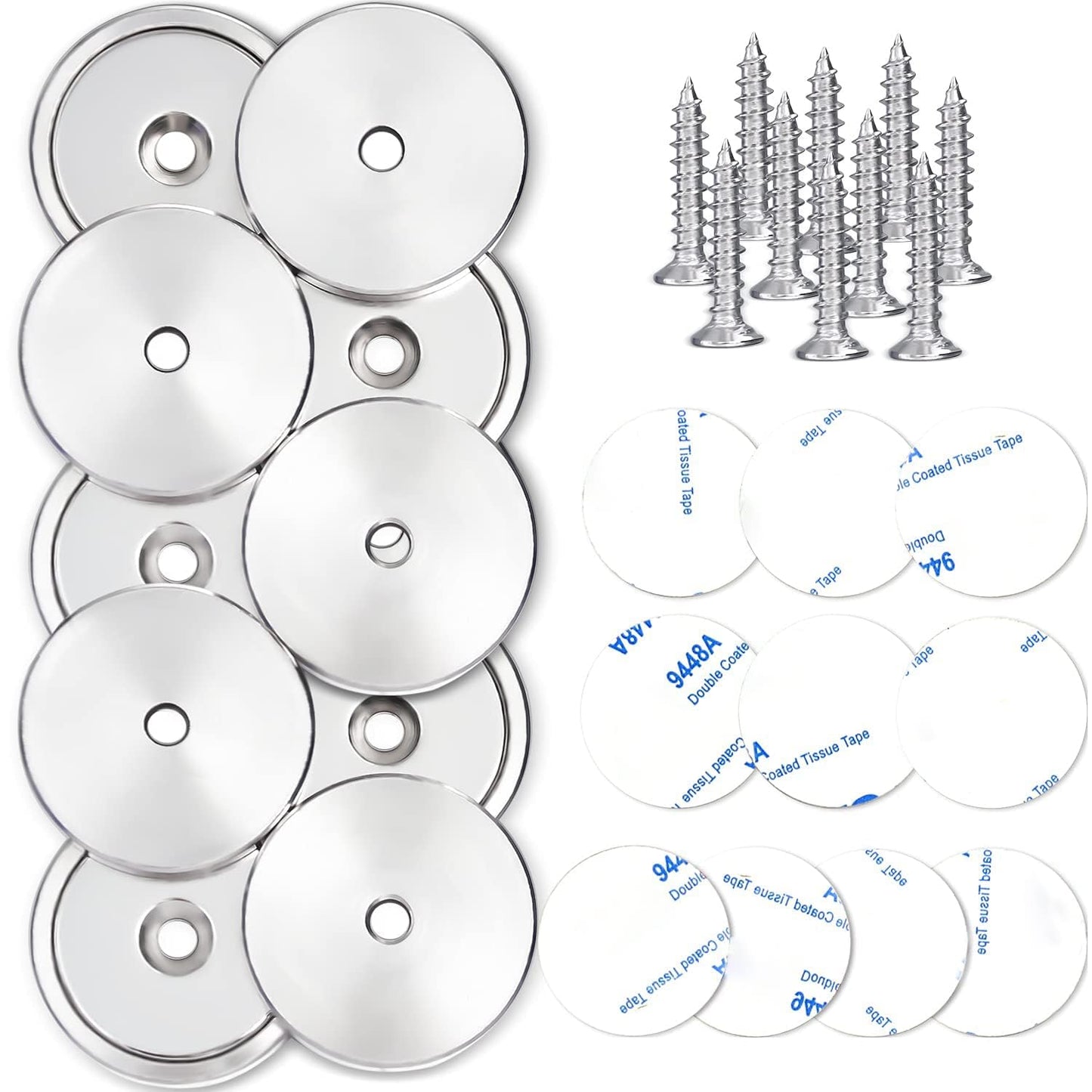 LOVIMAG 50 Pack Strong Magnets, 110 lbs Neodymium Magnets with Screws for Wall Mounting, Door Magnet for Kitchen Doors, Rare Earth Magnet for Holding Tools Lifting,Tool Organizer