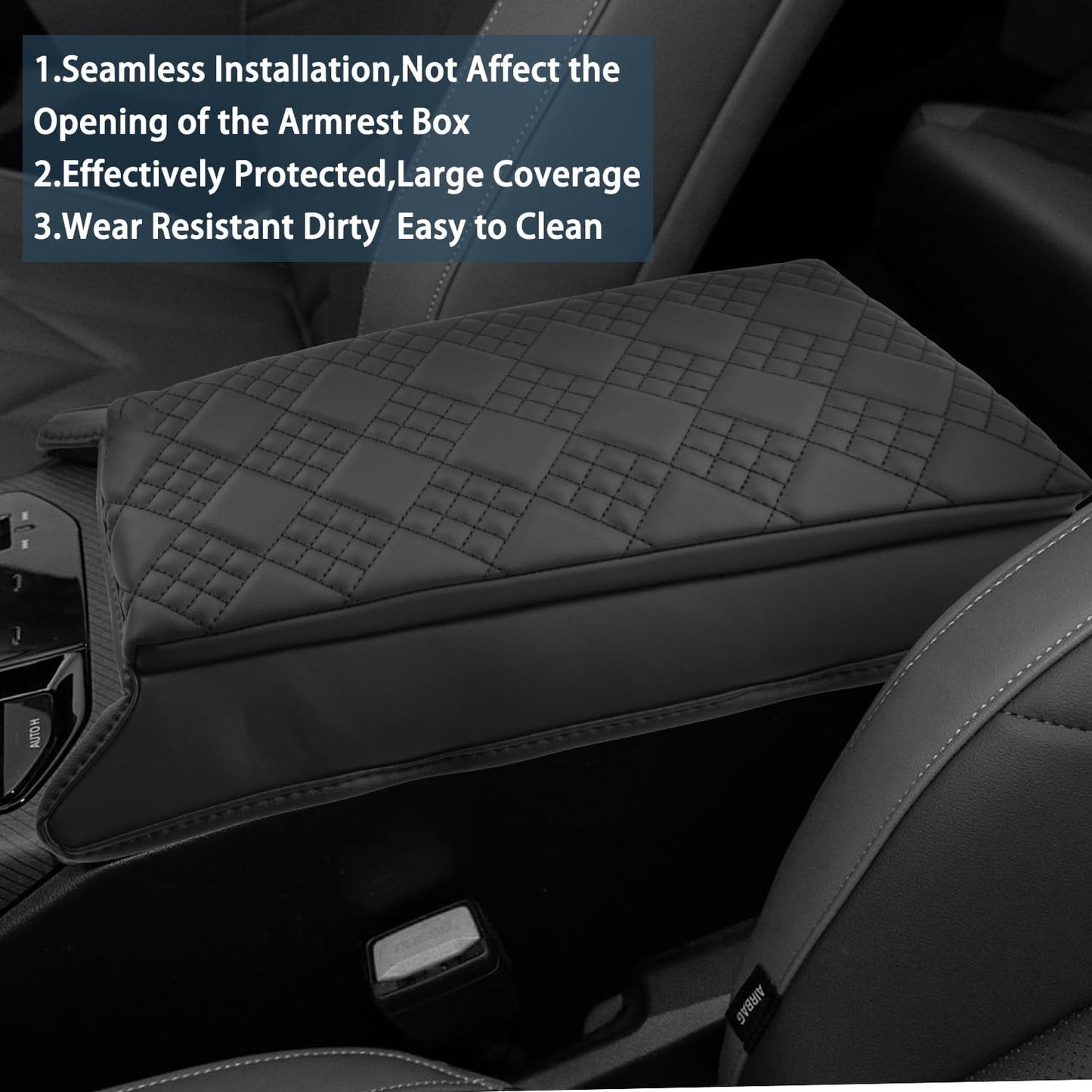 Ruiya 2025 BMW X3 Center Console Cover,for BMW 2025 X3 G45 (30 xDrive/M50 xDrive) Accessories Soft Comfy Plus Cotton Thicken Armrest Lid Cover Compatible with 2025 BMW X3 Interior Accessories