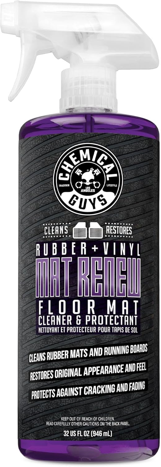 Chemical Guys Mat Renew Rubber + Vinyl Floor Mat Cleaner and Protectant, Safe for Cars, Trucks, SUVs, Motorcycles, RVs & More, Extra Large 32 fl oz