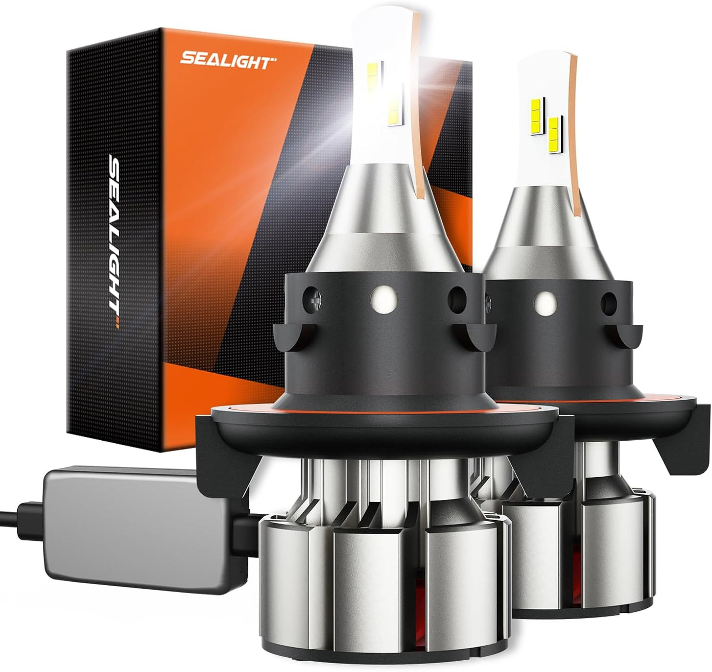 SEALIGHT 9008 H13 LED Bulbs, 36000LM 6000K 9008 Fog Lights, IP68, Plug and Play, Pack of 2