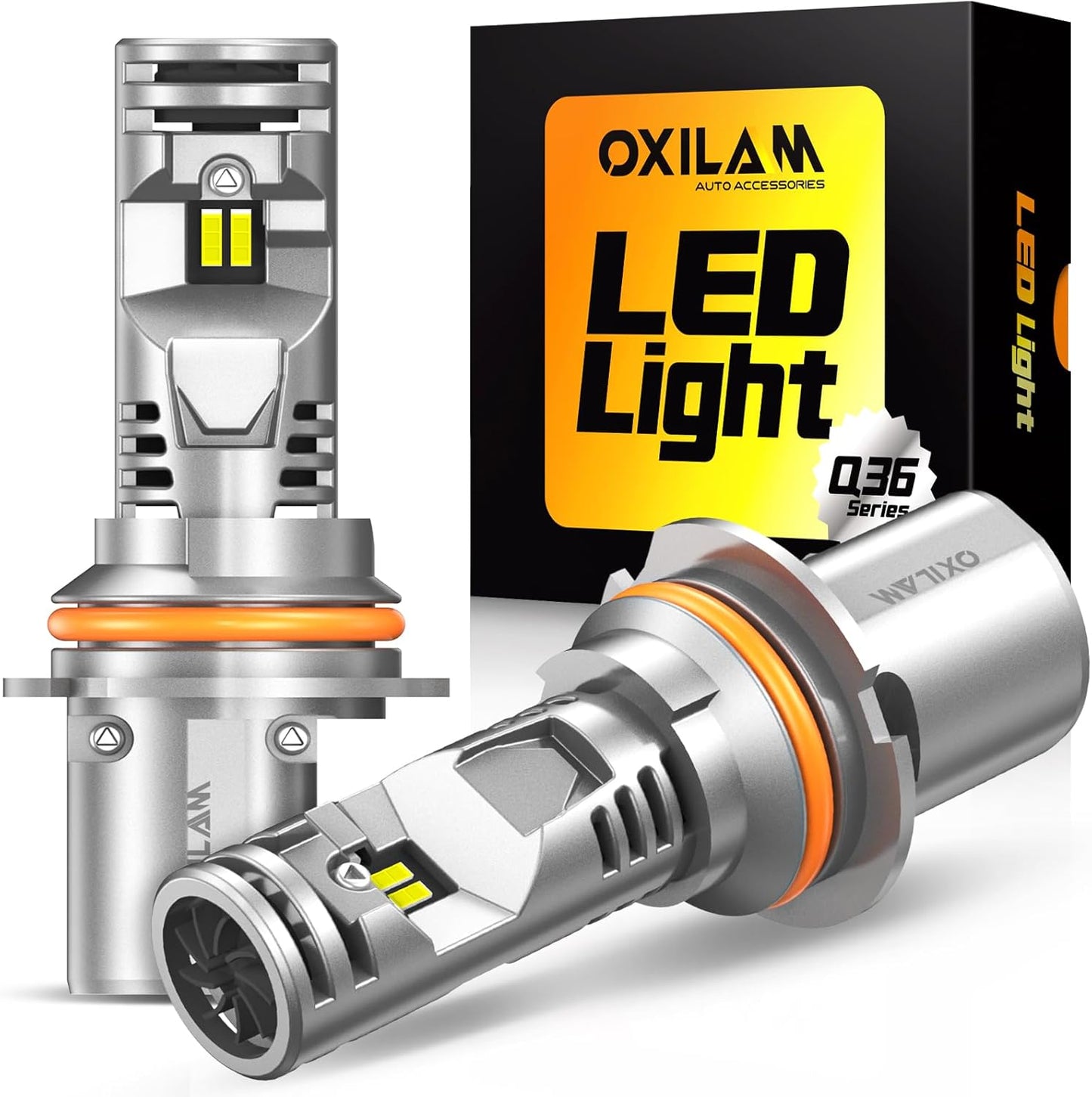 OXILAM 9007/HB5 LED Bulb, 900% Brighter, 3 Min Quick Install, 20 Years Lifespan, No Flicker, 99% Compatibility