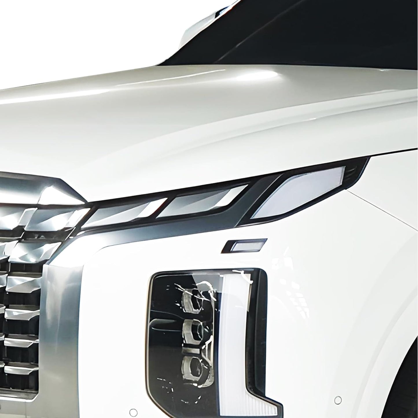 BOGAR TECH DESIGNS Full Headlight Head Light PPF Kit Compatible with Hyundai Palisade 2023-2025, Clear Bra