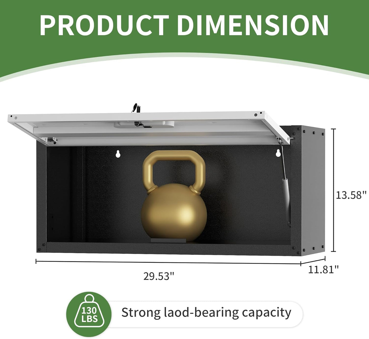Metal Tool Cabinet,Garage Storage Cabinet System,Wall Cabinet & Locking Rolling Tool Cabinet with Doors and Adjustable Shelves,Steel Tool Cabinets for Home,Office (2 Pcs-StyleAA, Black & Grey)