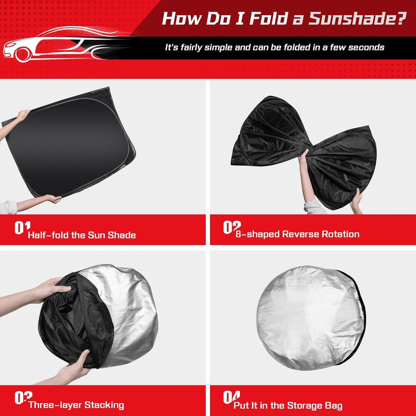 ARISMOTOR Windshield Sun Shade for Honda CRV 2023-2025 2026, Custom Fit Foldable Front Window Sunshade Sun Visor Protector, Block UV Rays Keep Your Car Cooler