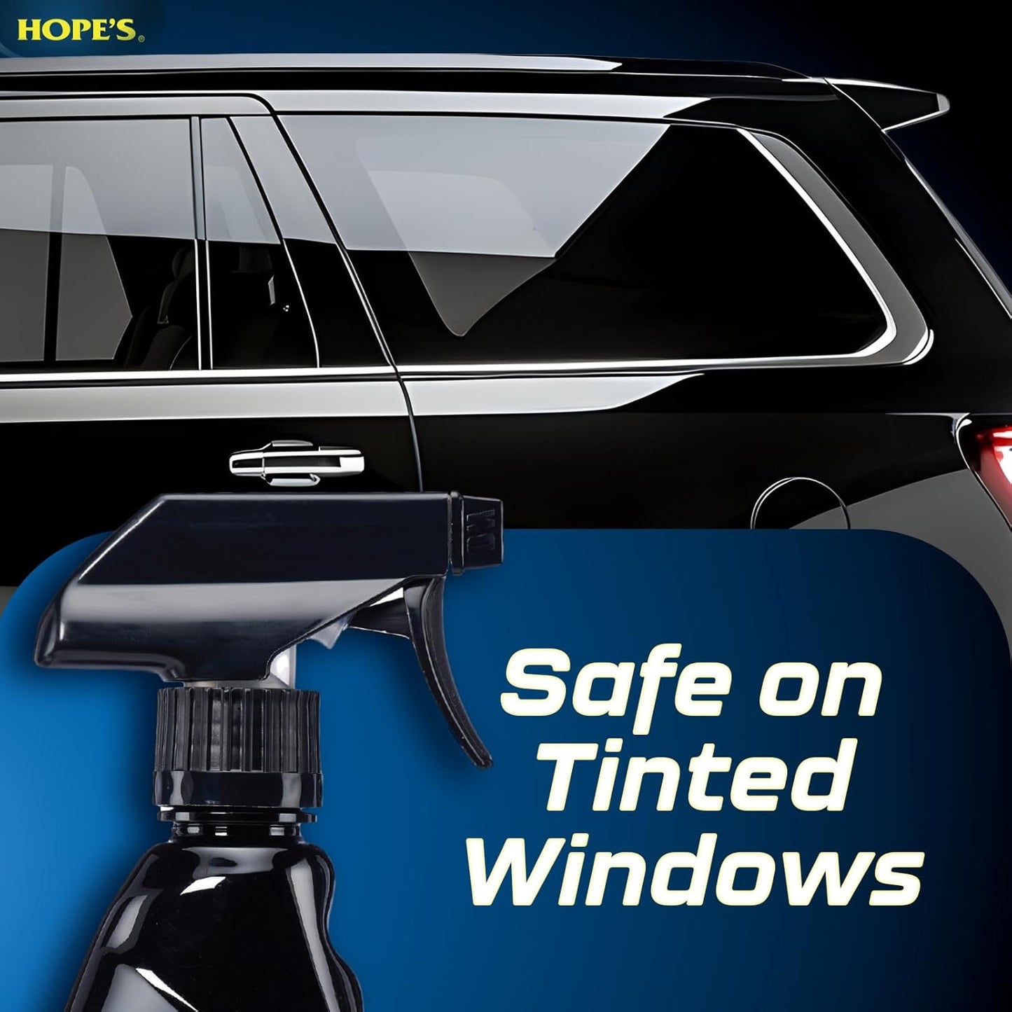 HOPE'S Perfect Glass Automotive Glass Cleaner - Streak-Free, Tint Safe Car Cleaner for Glass, Acrylic, Windows, Mirrors, Windshield - No-Residue - Removes Smudges, Road Grime - 23 Fl Oz, Pack of 1