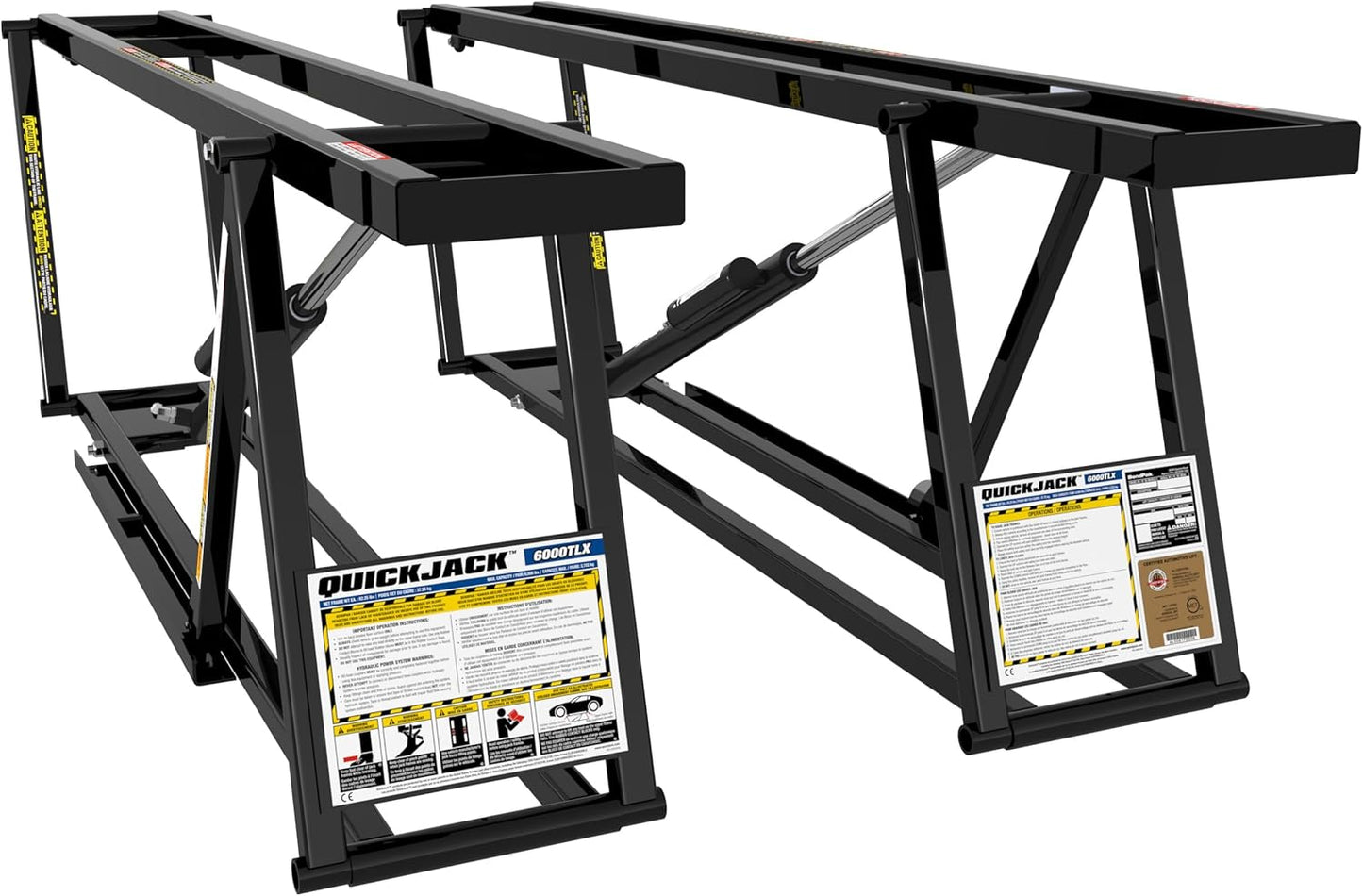 QuickJack 6000TLX Portable Car Lift with 6,000lb Capacity, with 110V Power Unit, Safe & Portable Design Garage Lift for Home, Garage, Shop, or Mechanic Auto Repair
