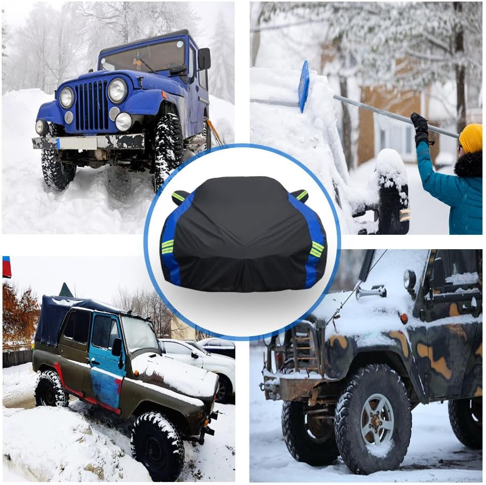 Avecrew for Chevrolet Corvette C8 Car Cover Waterproof All Weather for Automobiles, Outdoor Full Exterior Covers Fit 2020-2025 Corvette C8 with Windproof Strap and Driver Door Zipper