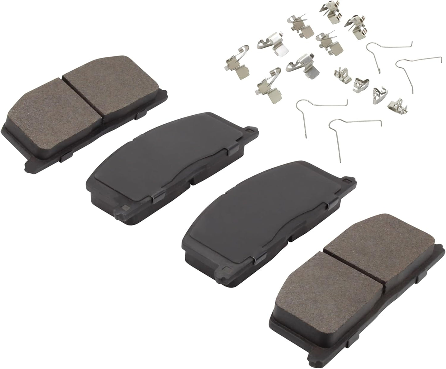 Premium Ceramic Front Brake Pads (1001-0242C) Compatible with 1983-1998 Chevrolet/Geo/Toyota (Camry/Celica/Corolla/MR2/Nova/Paseo/Prizm/Tercel)