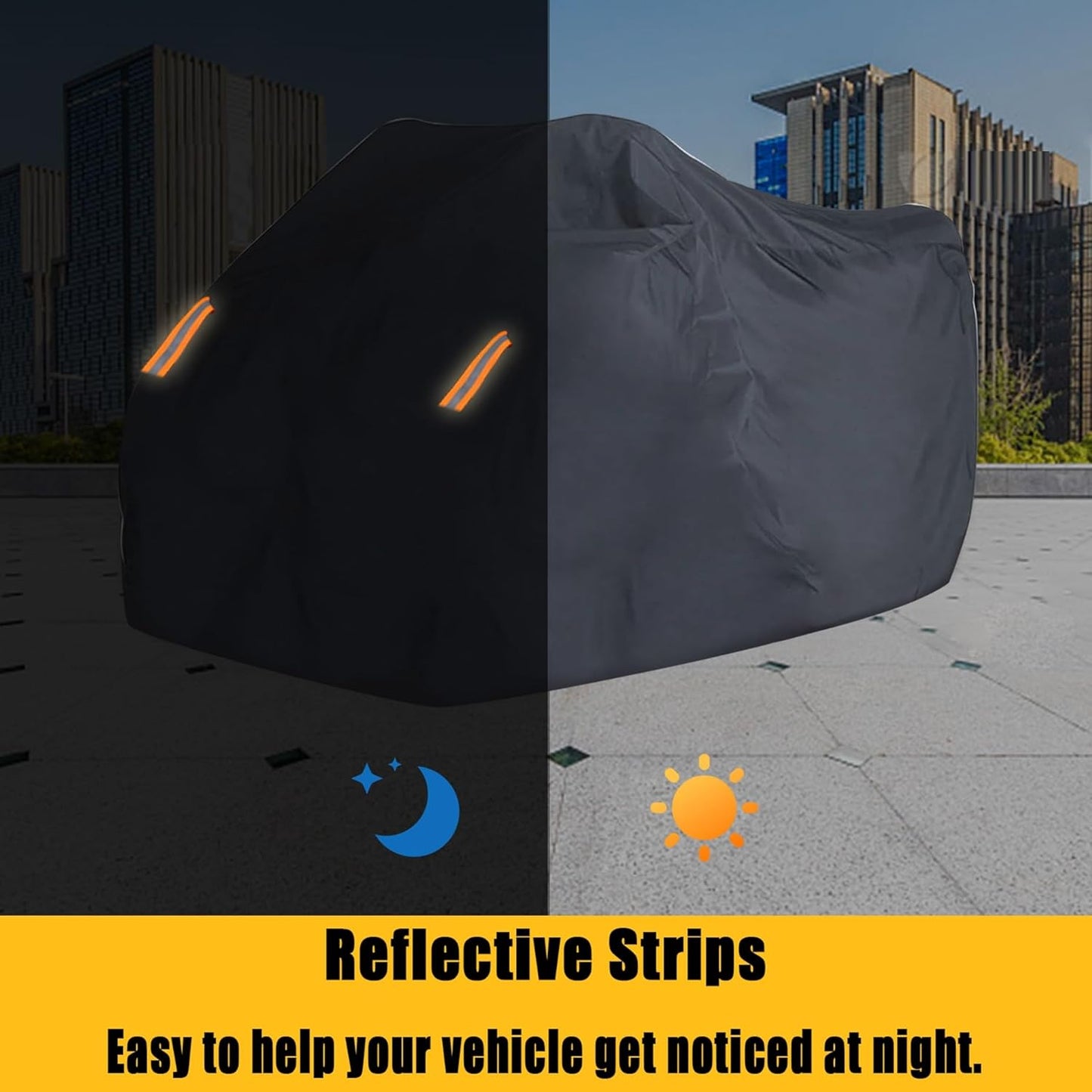 Car Cover 2-3 Seaters Outdoor Waterproof All-Weather Protection Outdoor Heavy Duty All Weather Protection Black Compatible with Polaris RZR Can-Am Oxford Cloth 134" x 70" x 75" inches