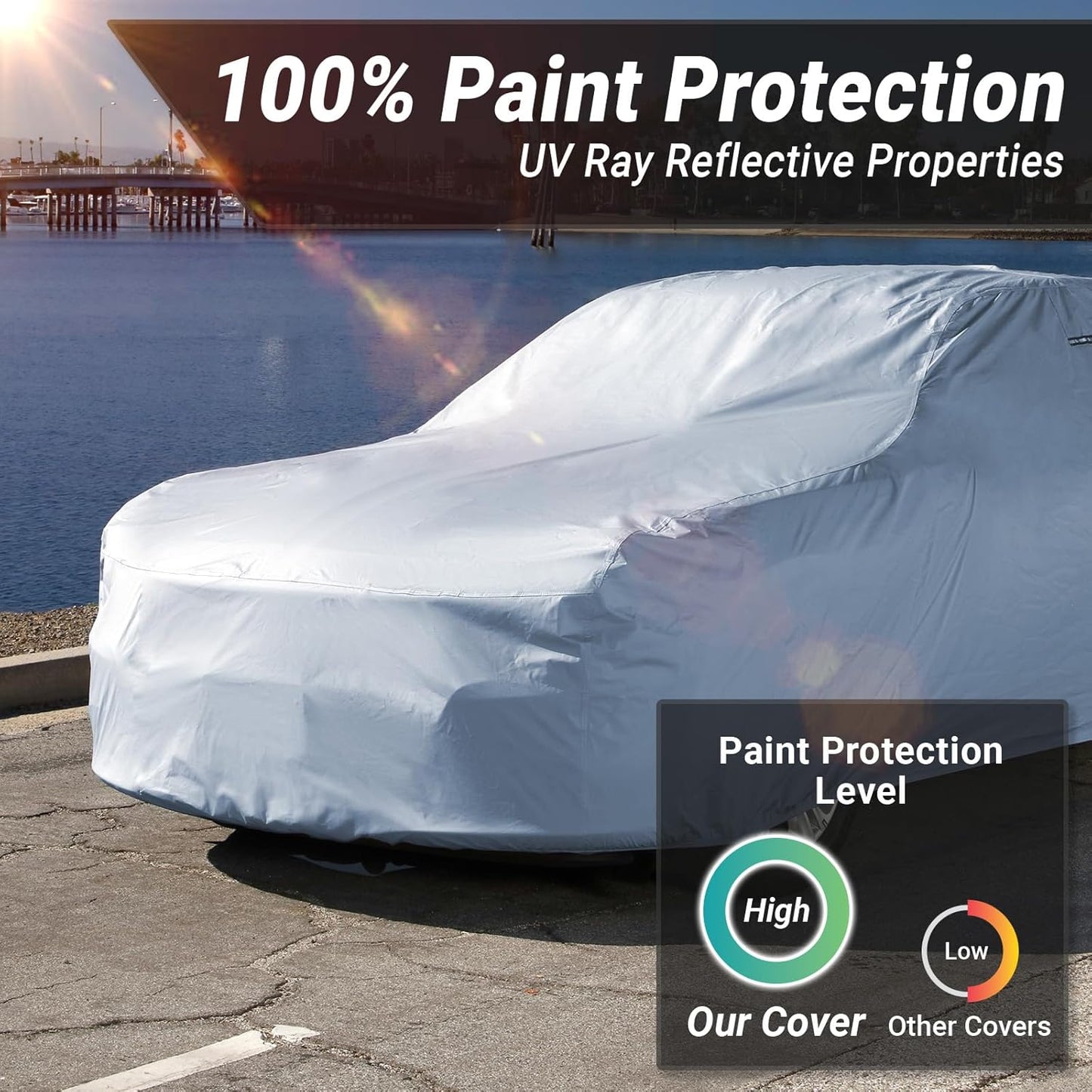 iCarCover Premium Car Cover for 1979-1985 Buick Riviera Heavy Duty Waterproof All-Weather Automobiles Custom Fit Indoor Outdoor UV Snow Protection Covers with Straps and Bag