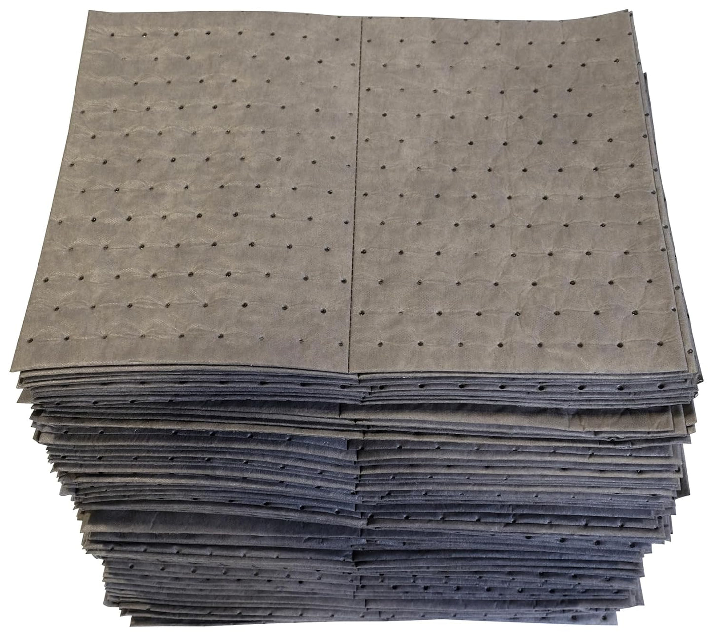 Oil-Dri L91001 15" W x 19" L Universal Middle Weight Bonded Perforated Pads (100 Mats/Box)