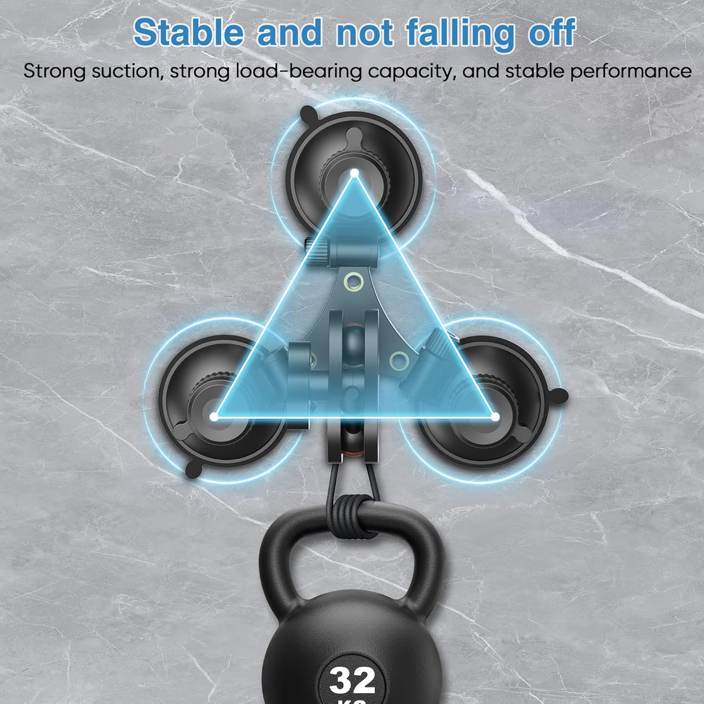 Radar Detector Mount, Triangular Suction Cup Mount,Windshield Radar Detector Suction Cup Bracket (for Escort Passports, Beltronics Radar)