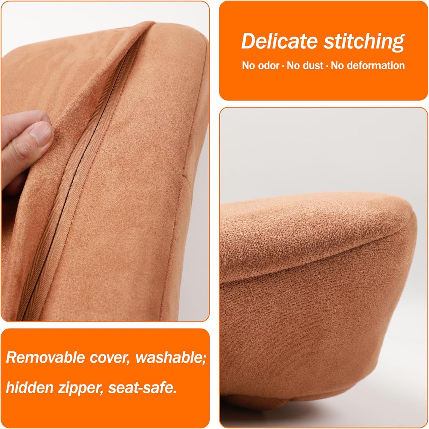 1P Lumbar Support Pillow,15.5x8.7 Memory Foam,Superfiber Suede,Drive car Back Pillows,seat,Office,Rest,Improve Posture(Wine)