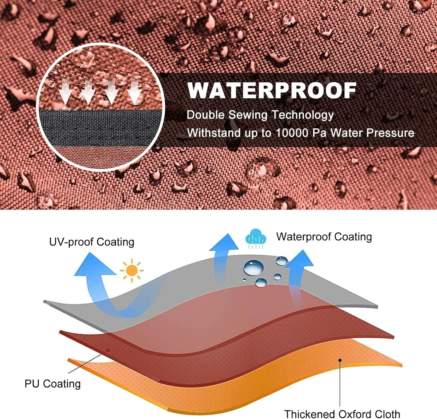 Comnova ATV Cover for 4 Wheelers - 84 Inch ATV Covers 600D Waterproof & Heavy Duty, Outdoor Four Wheeler Quad Cover All Weather Large for Polaris, Kawasaki, Arctic Cat, Honda, Yamaha and More