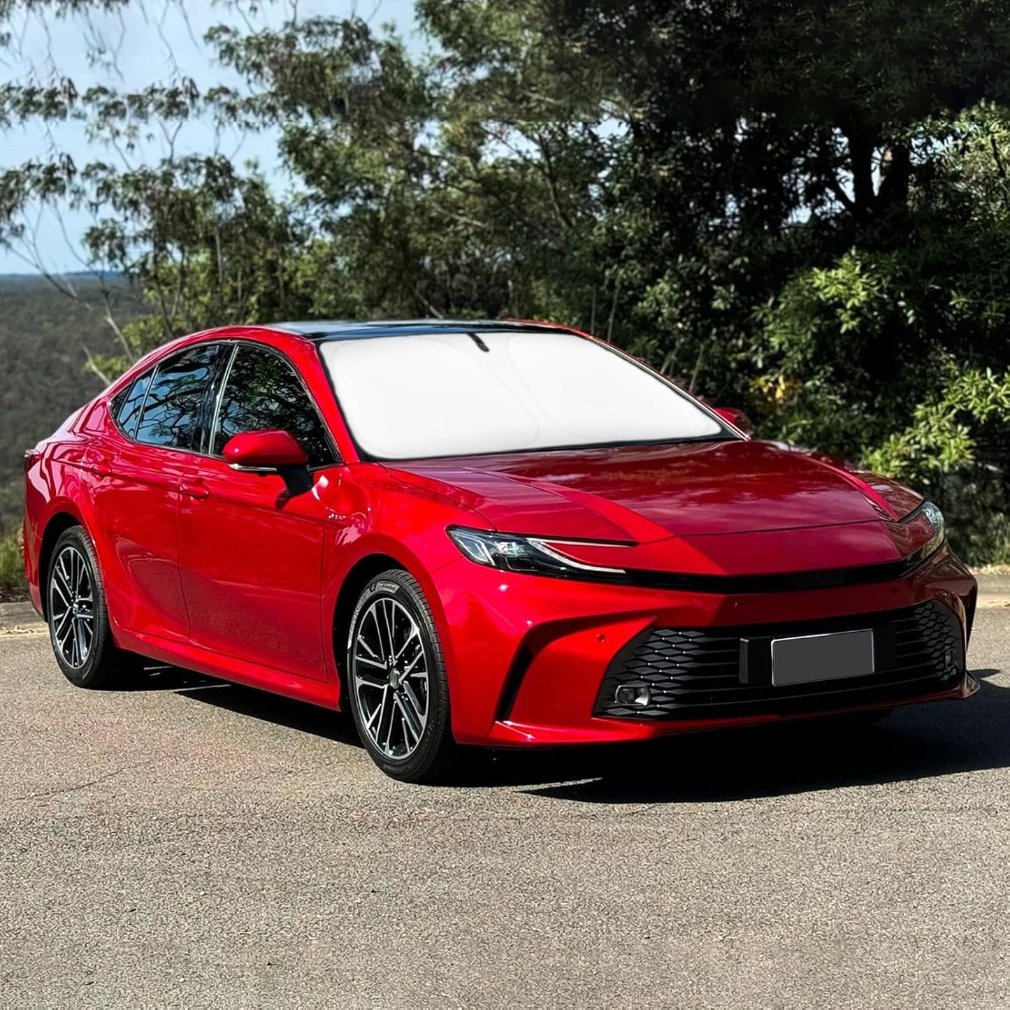 Sun Shade for Camry 2018-2023 Windshield Sunshades Windshield Cover Front Window Shields Custom Fit Toyota Camry LE XSE XLE Hybrid SE Sedan 2024 2022 2021 Accessories Sun Visor Protector Blocks UV Ray