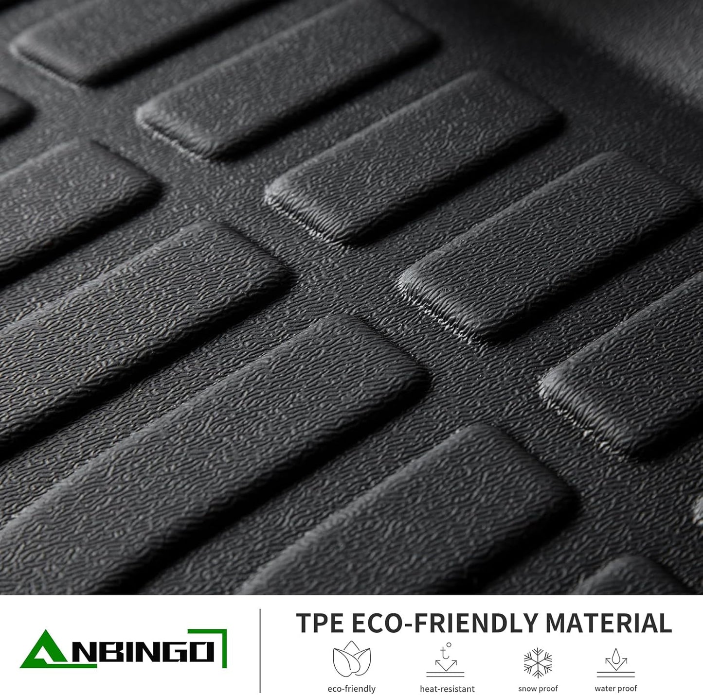 ANBINGO®Floor Mats Fit for Chevy Tahoe/GMC Yukon 2015-2020(Bucket Seat / 7 Seat)(Not for XL)&Cargo Liners&Seatback All Weather Mats for Tahoe TPE Car Rugs for Yukon Rubber Trunk Carpet for Tahoe