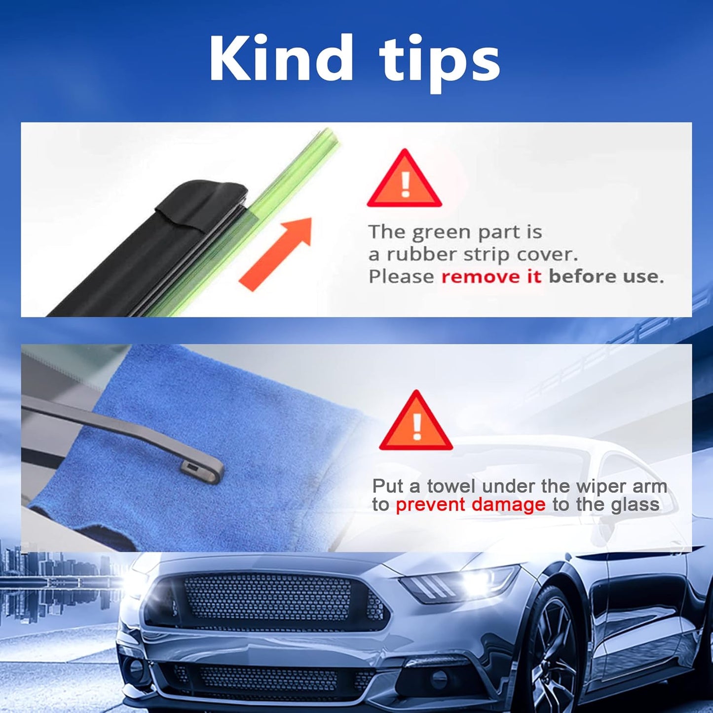 Windshield Wiper Blades Replacement for Acura MDX 2007 2008 2009 2010 2011 2012 2013 Original Factory Quality Front Rear Wipers Blade Set for Car - 26" 21" 12" (Piece of 3)