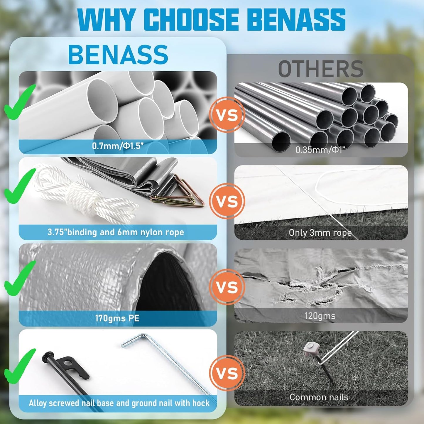 10x20 Carport, Heavy Duty Carport Canopy Garage with Removable Sidewalls and Drive Through Roll Up Zipper Doors, Grey