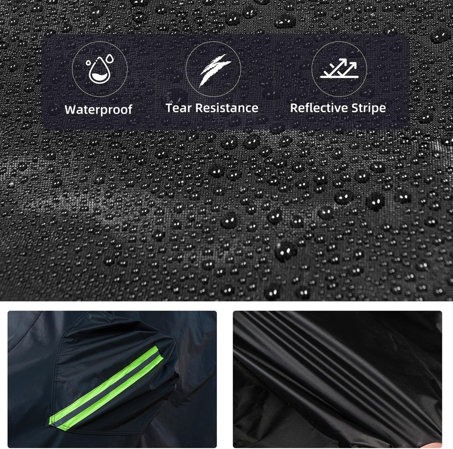 Car Cover Custom Fit for Toyota Camry, Waterproof All Weather Full Exterior Cover Rain Snow UV Protection Cover with Door Zipper