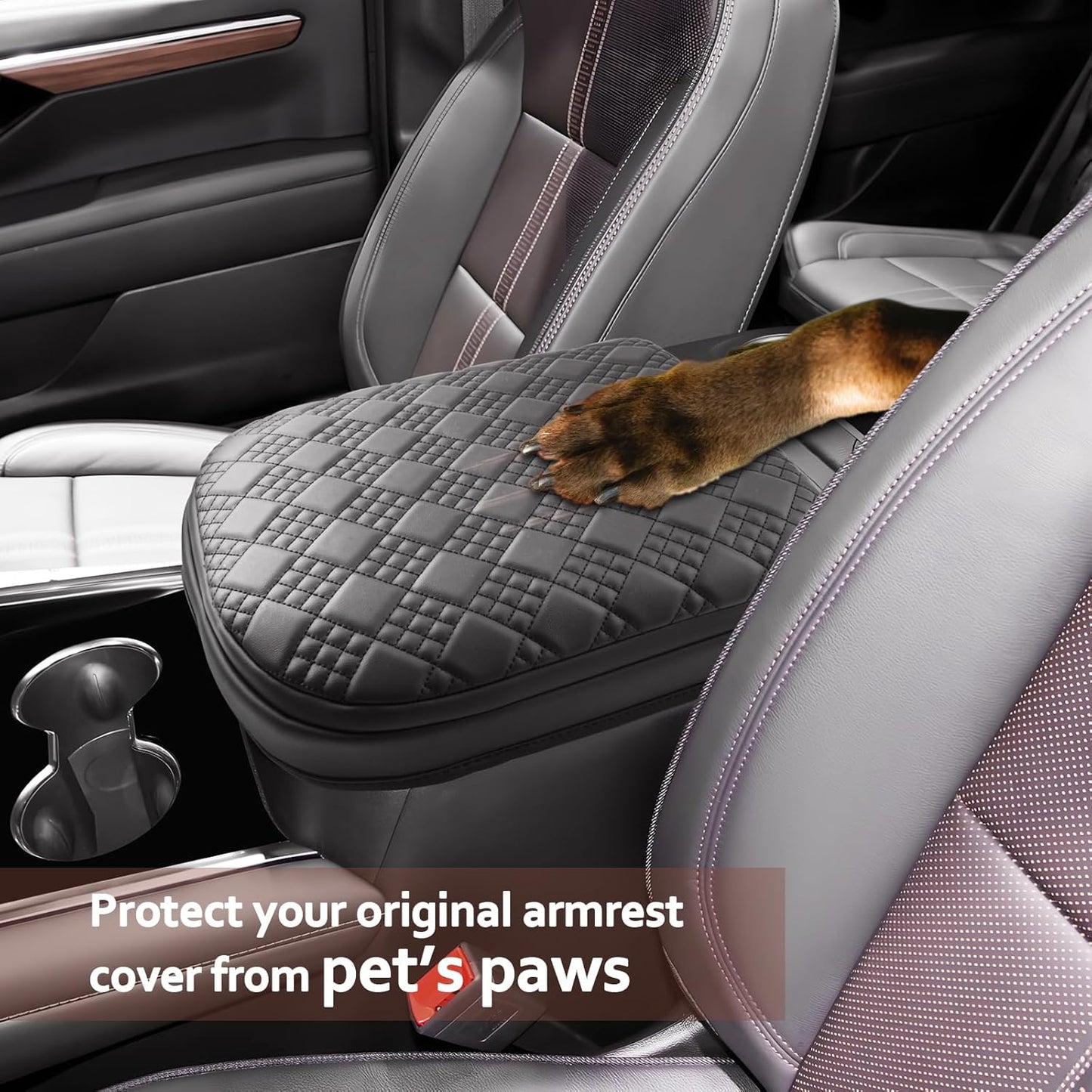 SKTU 2025 Chevy Tahoe Center Console Cover for 2025+ Chevrolet Tahoe/Suburban Armrest Cover 2025 Chevy Tahoe/Chevy Suburban Seat Box Cover 2025 Chevy Tahoe Accessories Center Console Cushion