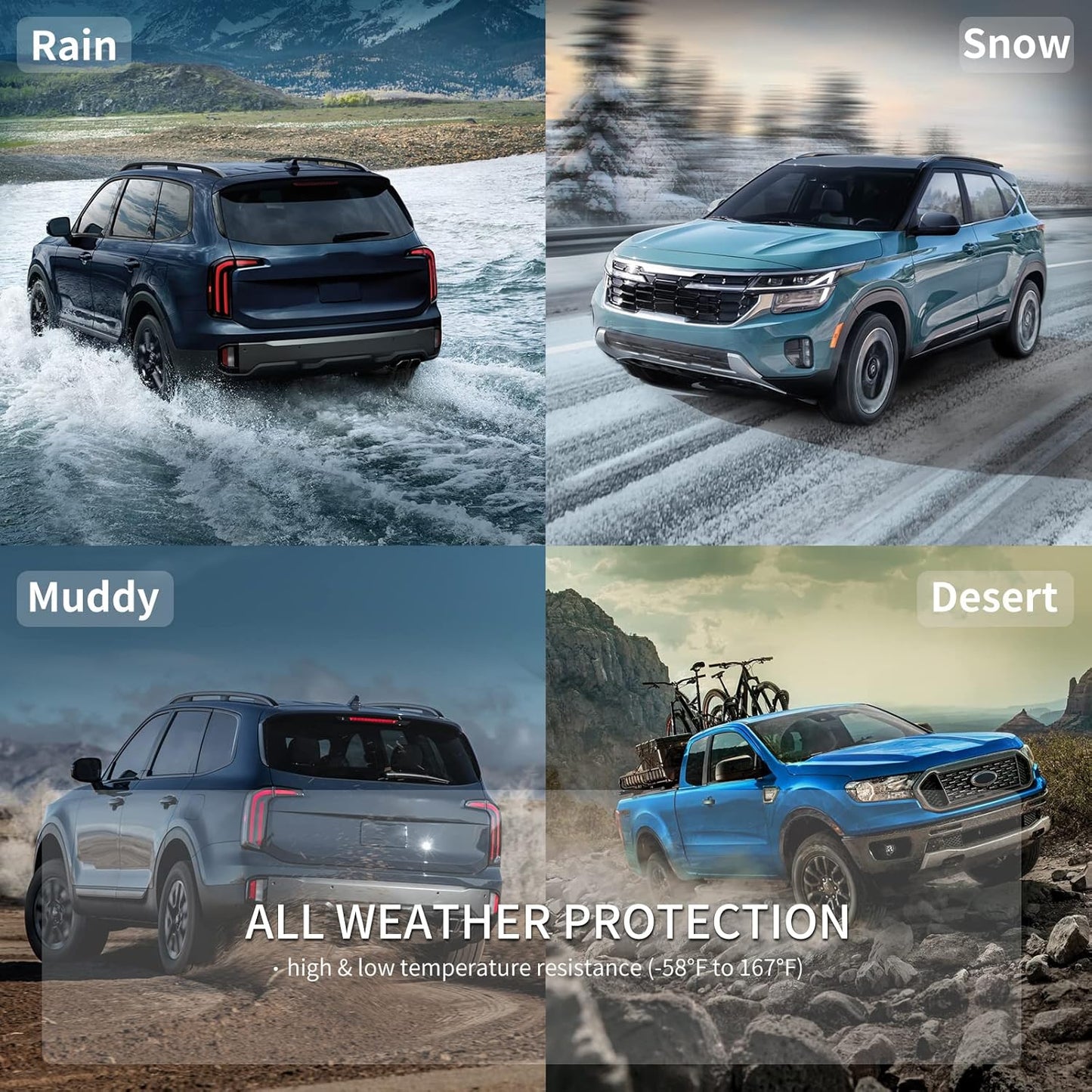 KELCSEECS® Floor Mats & Cargo Liner Custom for Chevy Malibu 2016-2025,All Weather Protection Anti-Slip TPE Floor Liners Full Set Chevy Malibu Accessories Black