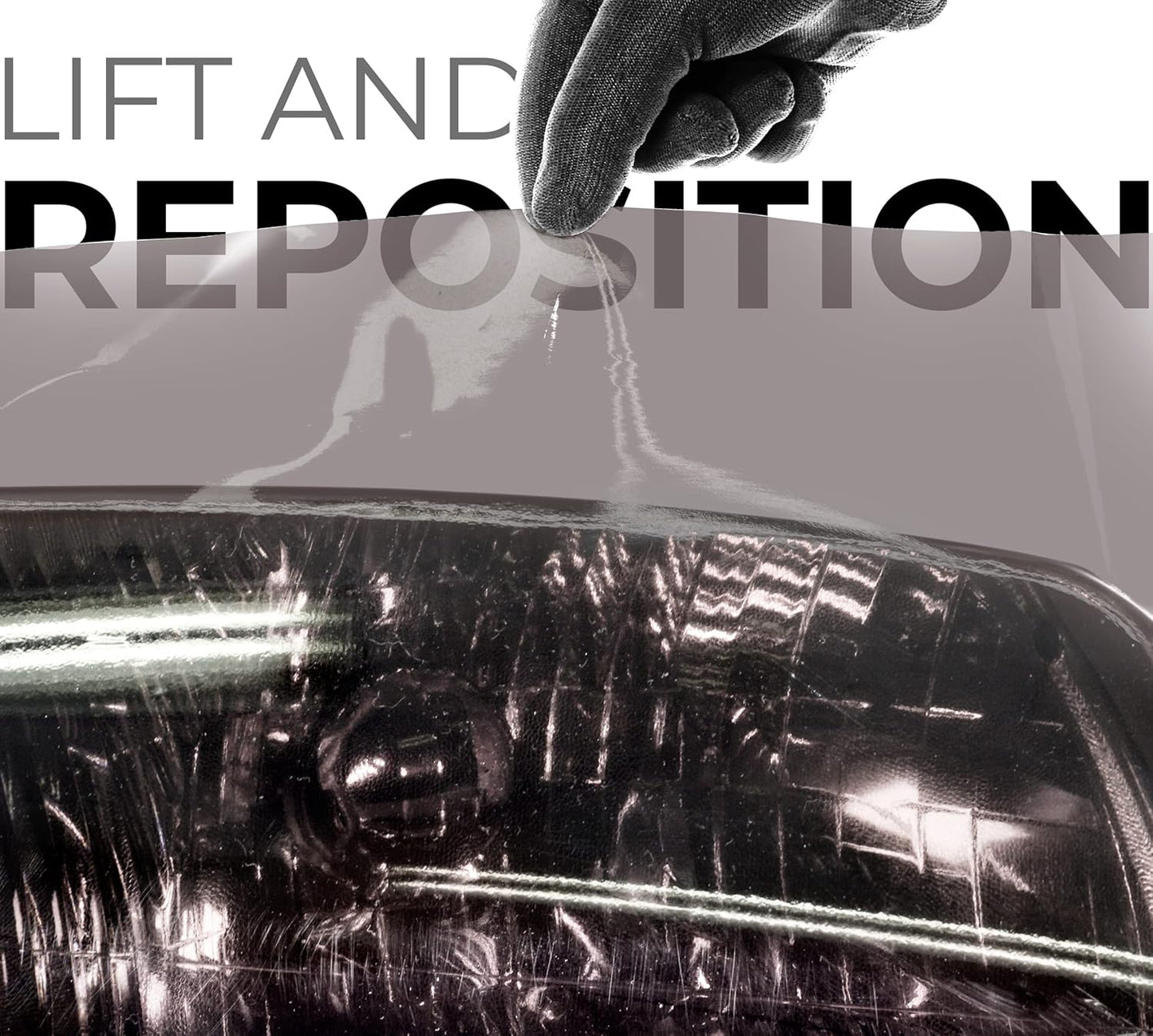 VViViD Smoke Black Adhesive Headlight Wrap Tinting Vinyl Roll (17.9" x 48" 2-Roll Pack)