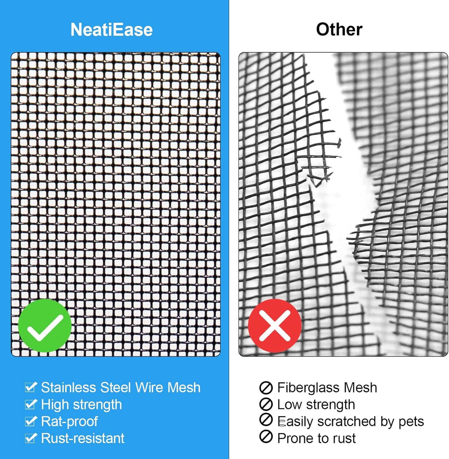 NeatiEase Upgraded Shed Windows 2 Pack, 18" x 27" Windows with Tempered Glass and Stainless Steel Screen for Shed, Chicken Coop, Playhouse, Household, Garage(White)