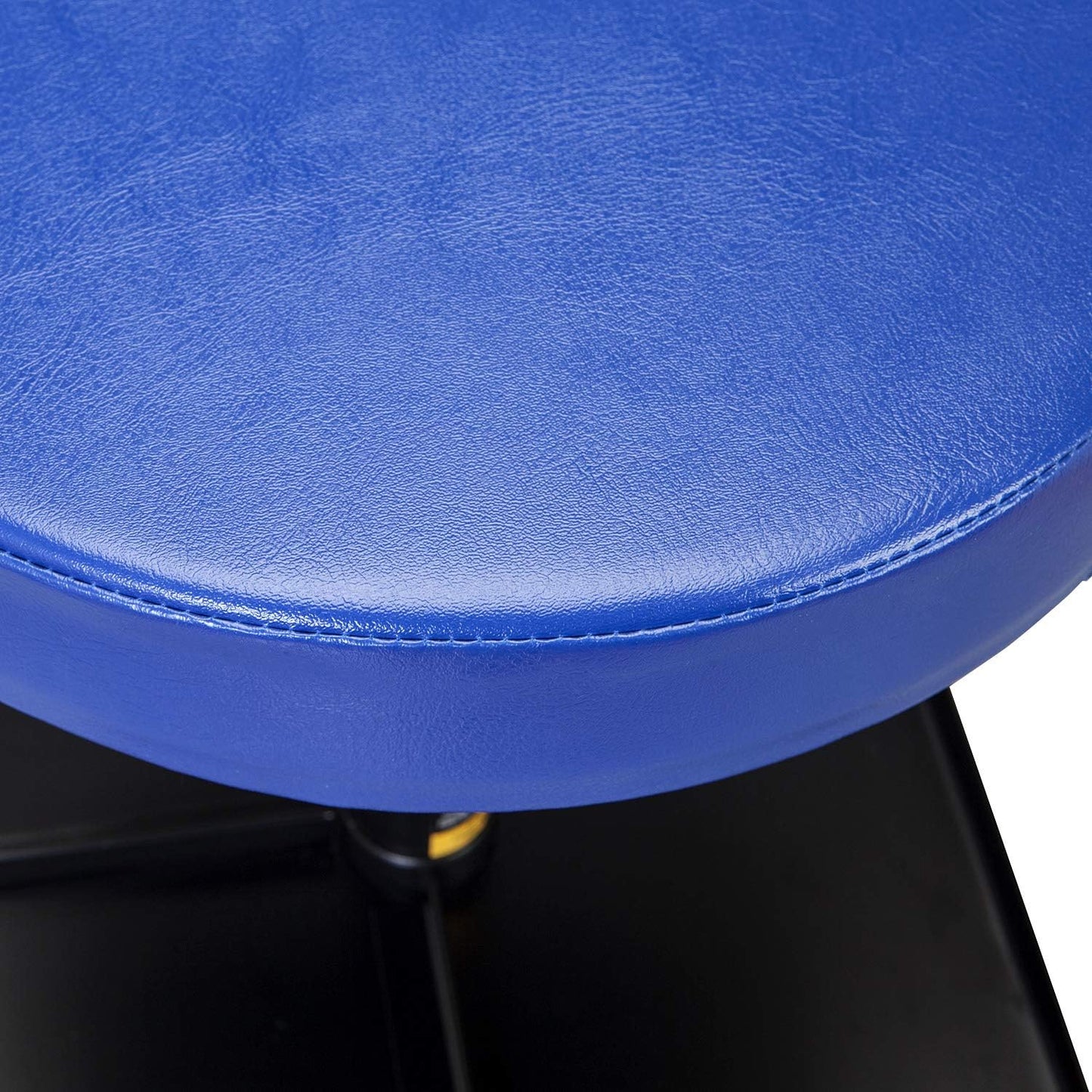 TCE ATR6350U Torin Rolling Pneumatic Creeper Garage/Shop Seat: Padded Adjustable Mechanic Stool with Tool Tray Storage, Blue