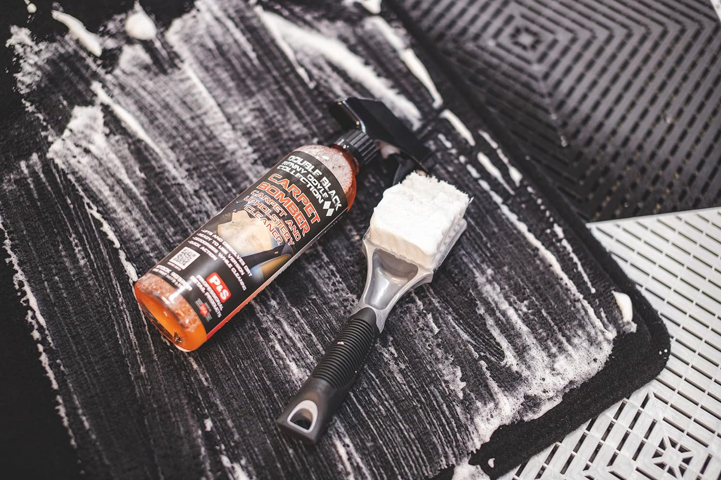 P & S PROFESSIONAL DETAIL PRODUCTS Carpet Bomber – Professional Upholstery Cleaner, Citrus-Based Formula, Removes Grease, Dirt & Odors, Highly Dilutable, Safe for Engines & Wheel Wells - 1 Gallon