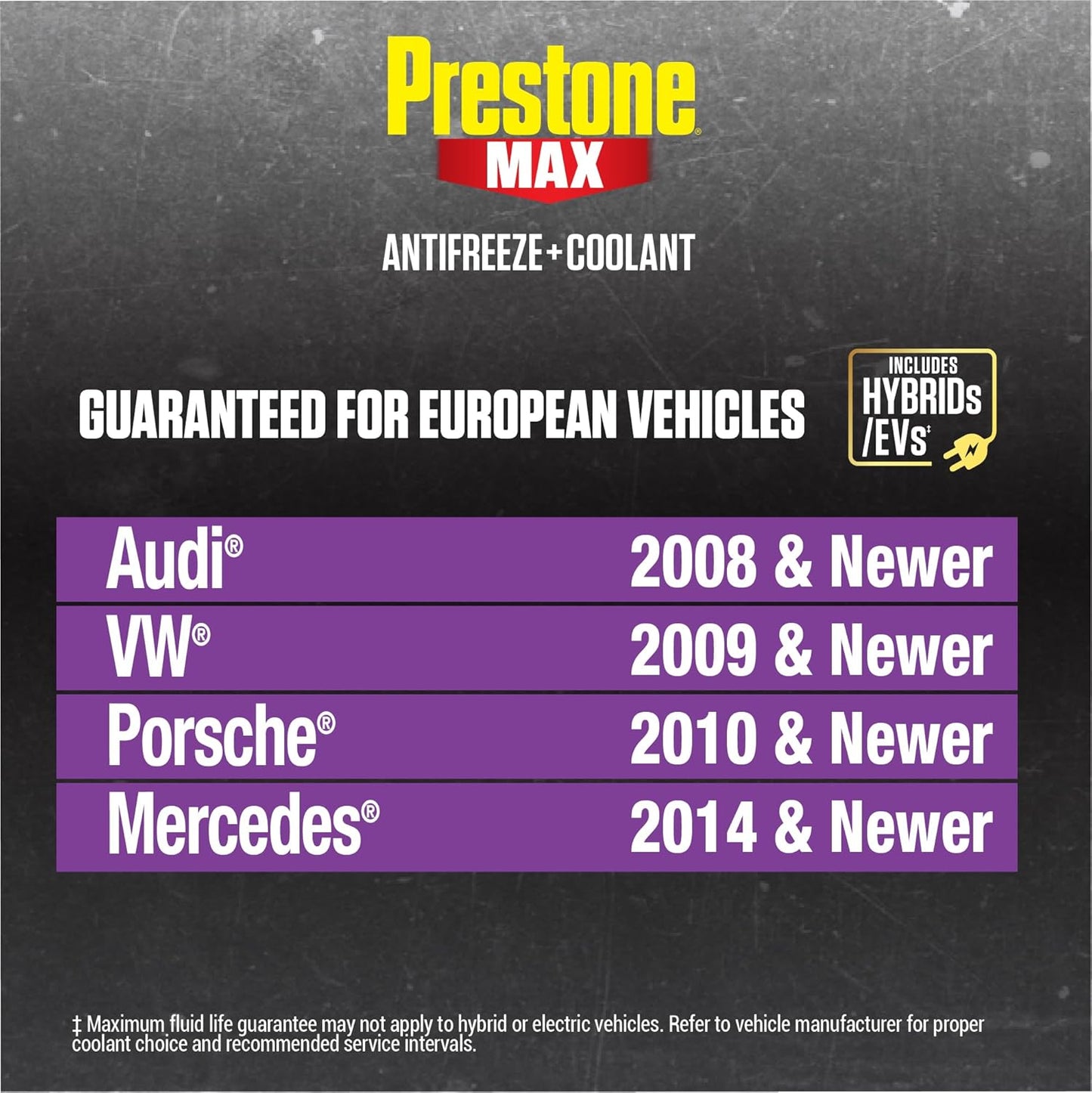 Prestone MAX Euro Violet 50/50 Antifreeze Automotive Coolant, Pack of One