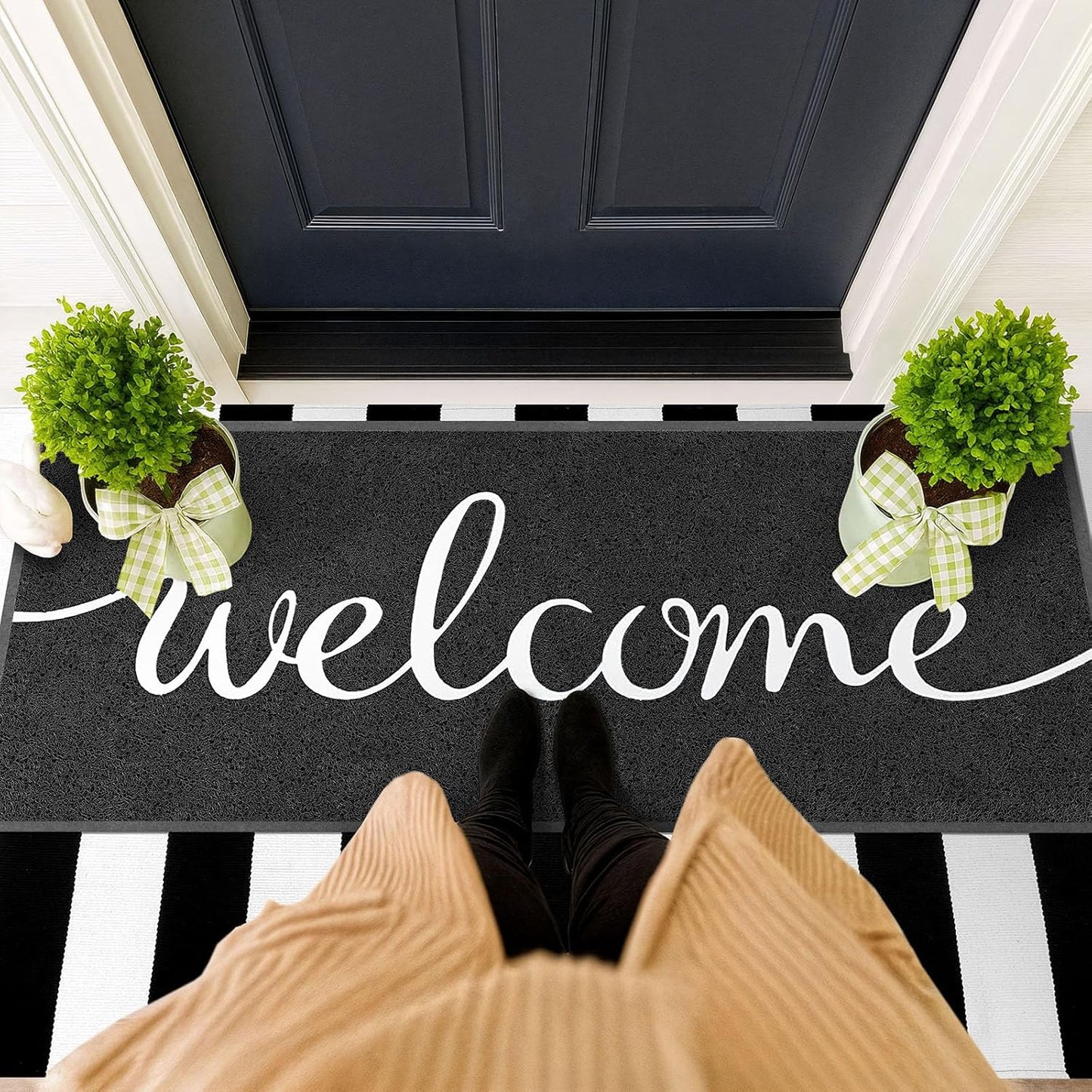 EARTHALL Funny Welcome Mats Outside/Inside 59"x24", Front Door Mat Outdoor Entrance, Indoor Outdoor Mats for Home Entrance, Funny Doormat Outside/Inside Entry, Front Porch Decor for Farmhouse