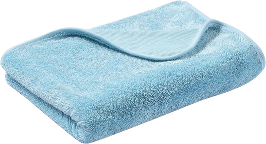 JOYMOOP Microfiber Towels for Cars, 63" x 29.5" Car Drying Towel, Blue Reusable Car Towel, Quick Drying Car Microfiber Cleaning Cloth for RVs, SUVs, Trucks